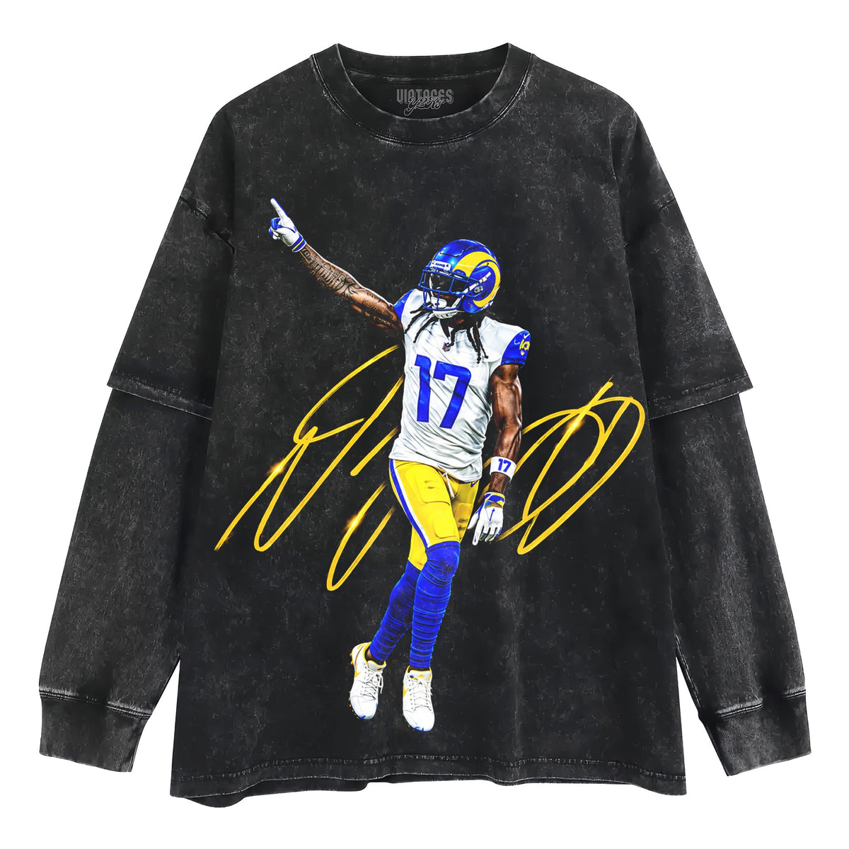 VINTAGE DAVANTE ADAMS FOOTBALL V2 TANK TOP & TEE & LONG SLEEVE & LAYERED LS & HOODIE