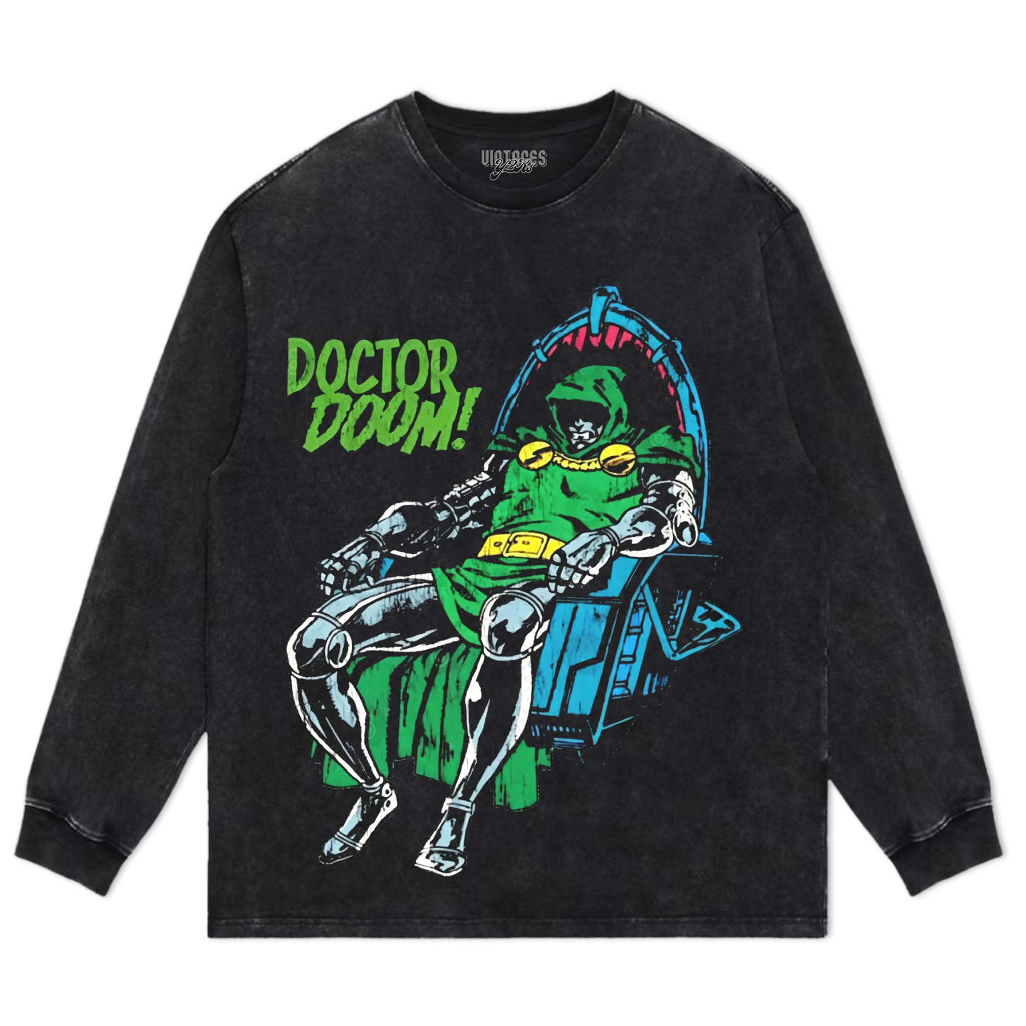 VINTAGE DR DOOM SITTING TANK TOP & TEE & LONG SLEEVE & LAYERED LS & HOODIE