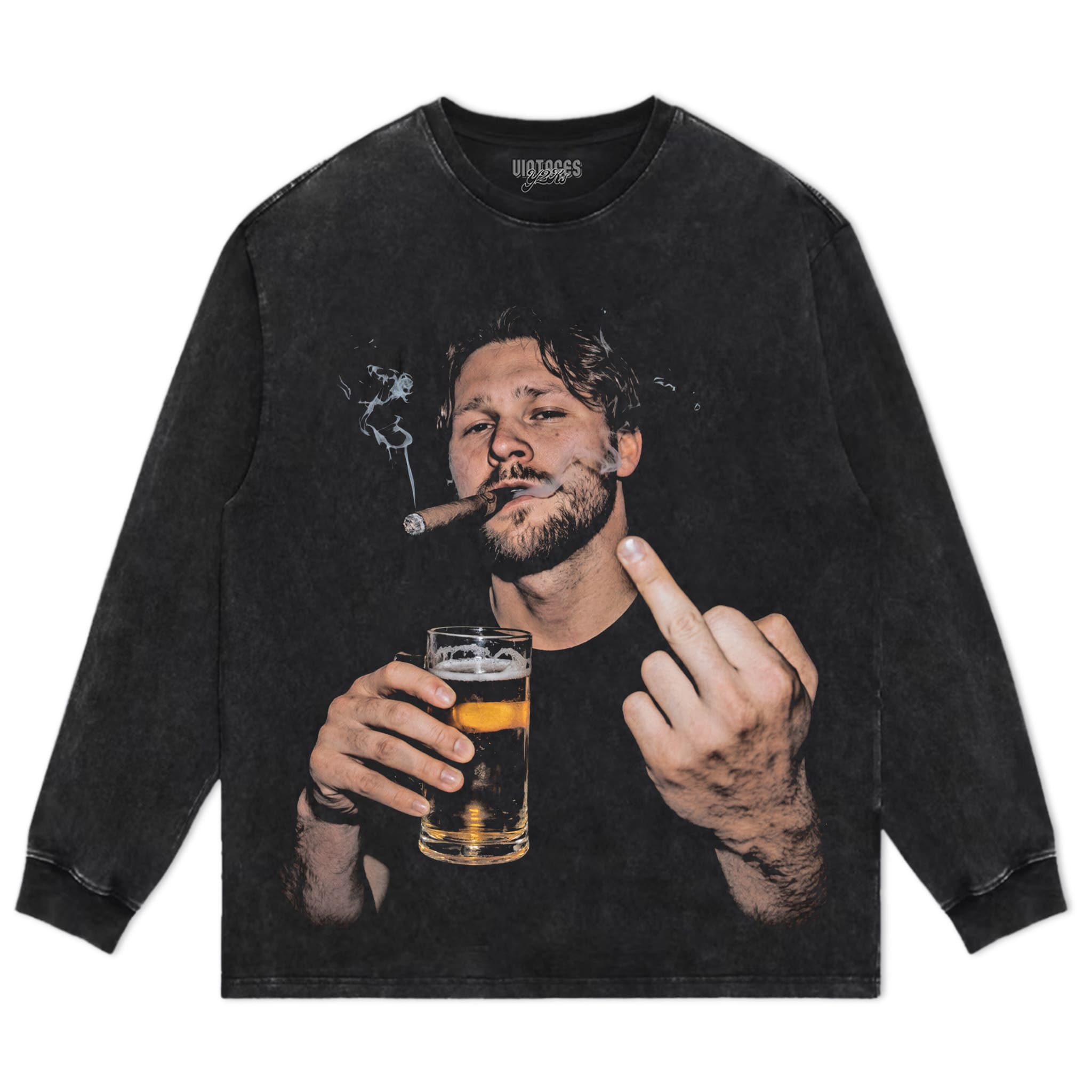 VINTAGE JOSH ALLEN FLIPPING THE BIRD MEME TANK TOP & TEE & LONG SLEEVE & LAYERED LS & HOODIE