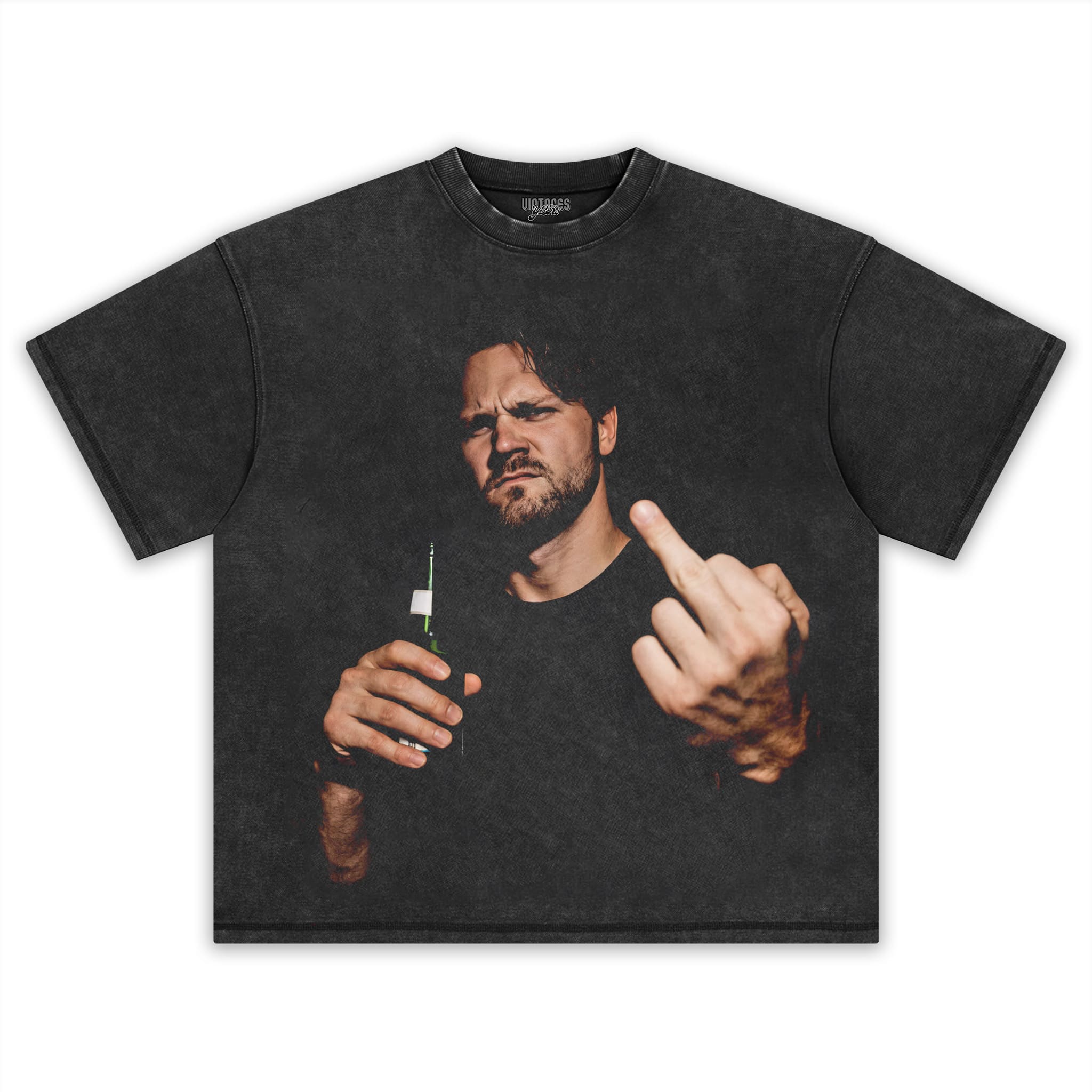 VINTAGE JOSH ALLEN FLIPPING THE BIRD MEME V4 TANK TOP & TEE & LONG SLEEVE & LAYERED LS & HOODIE