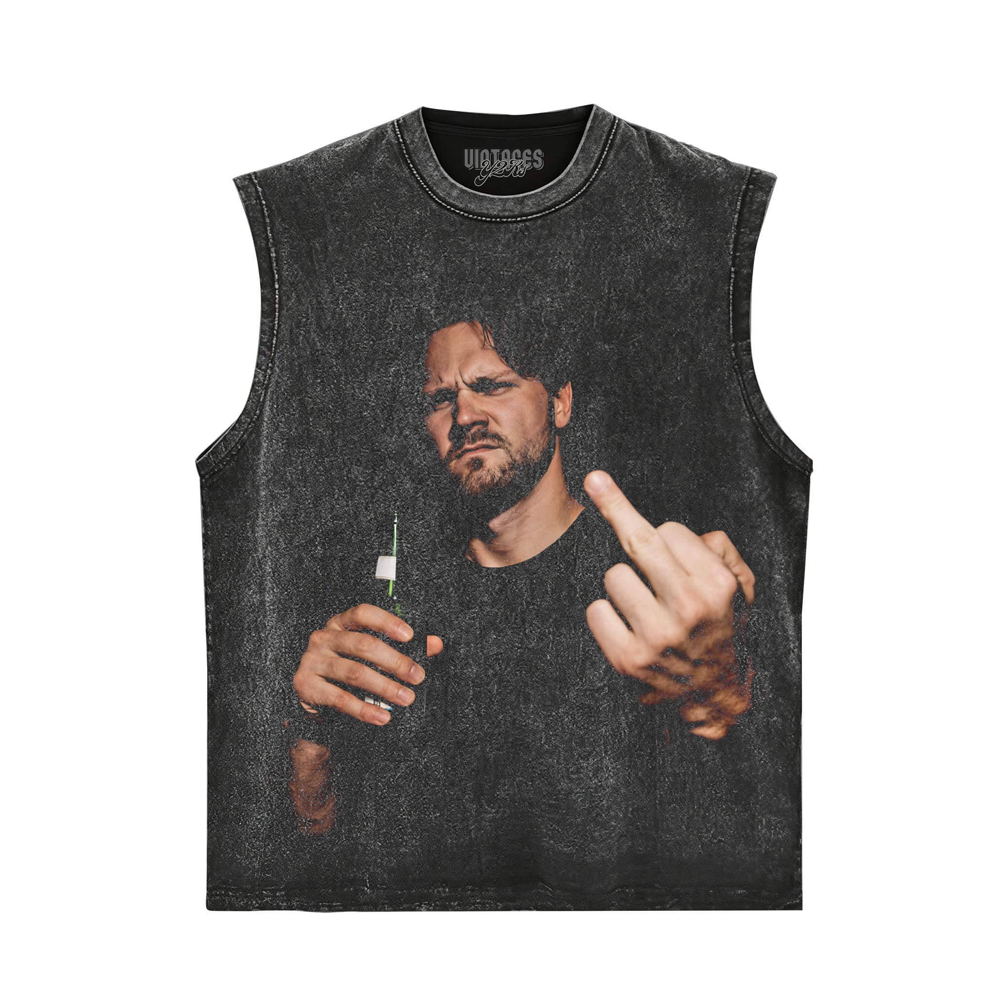 VINTAGE JOSH ALLEN FLIPPING THE BIRD MEME V4 TANK TOP & TEE & LONG SLEEVE & LAYERED LS & HOODIE