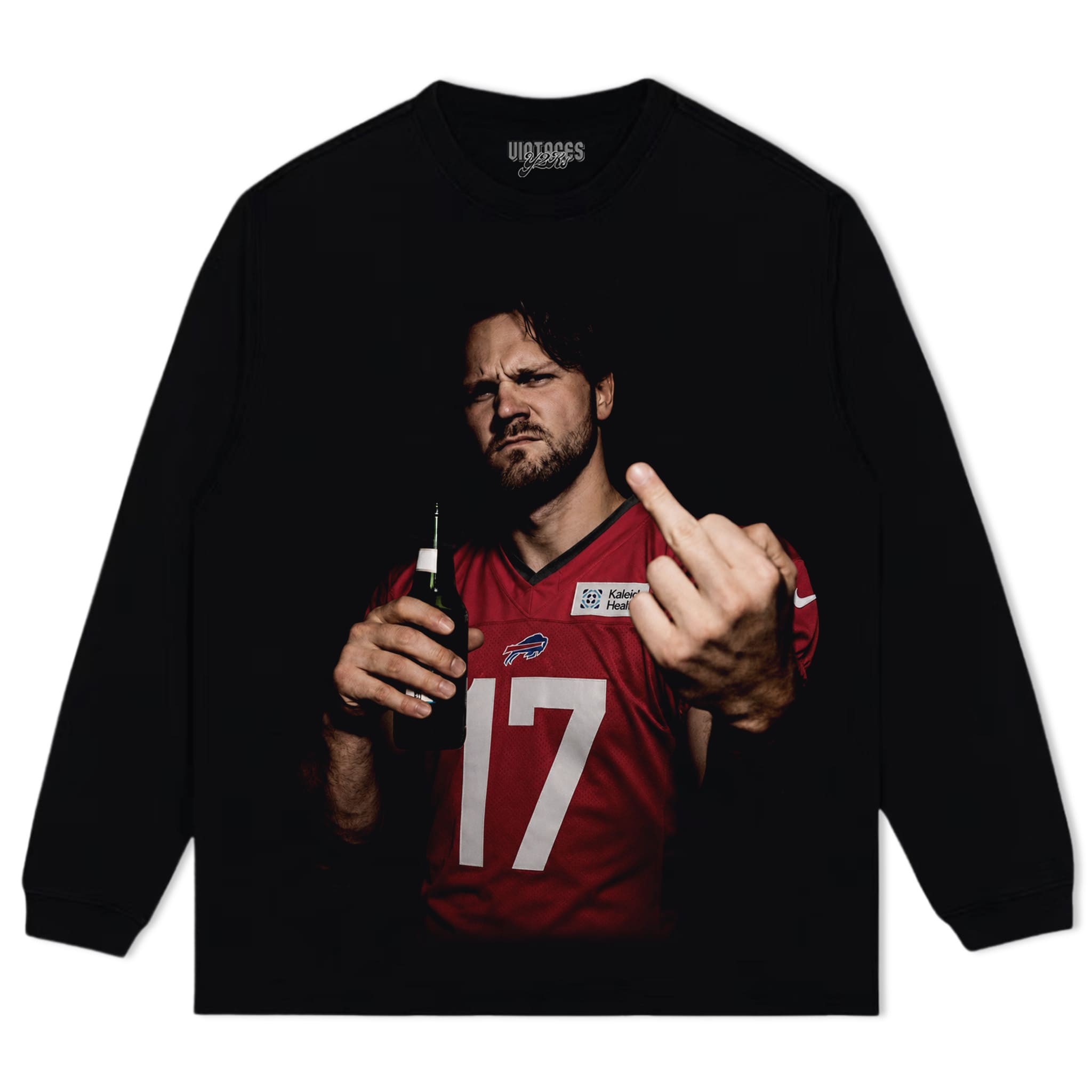 VINTAGE JOSH ALLEN FLIPPING THE BIRD MEME V5 TANK TOP & TEE & LONG SLEEVE & LAYERED LS & HOODIE