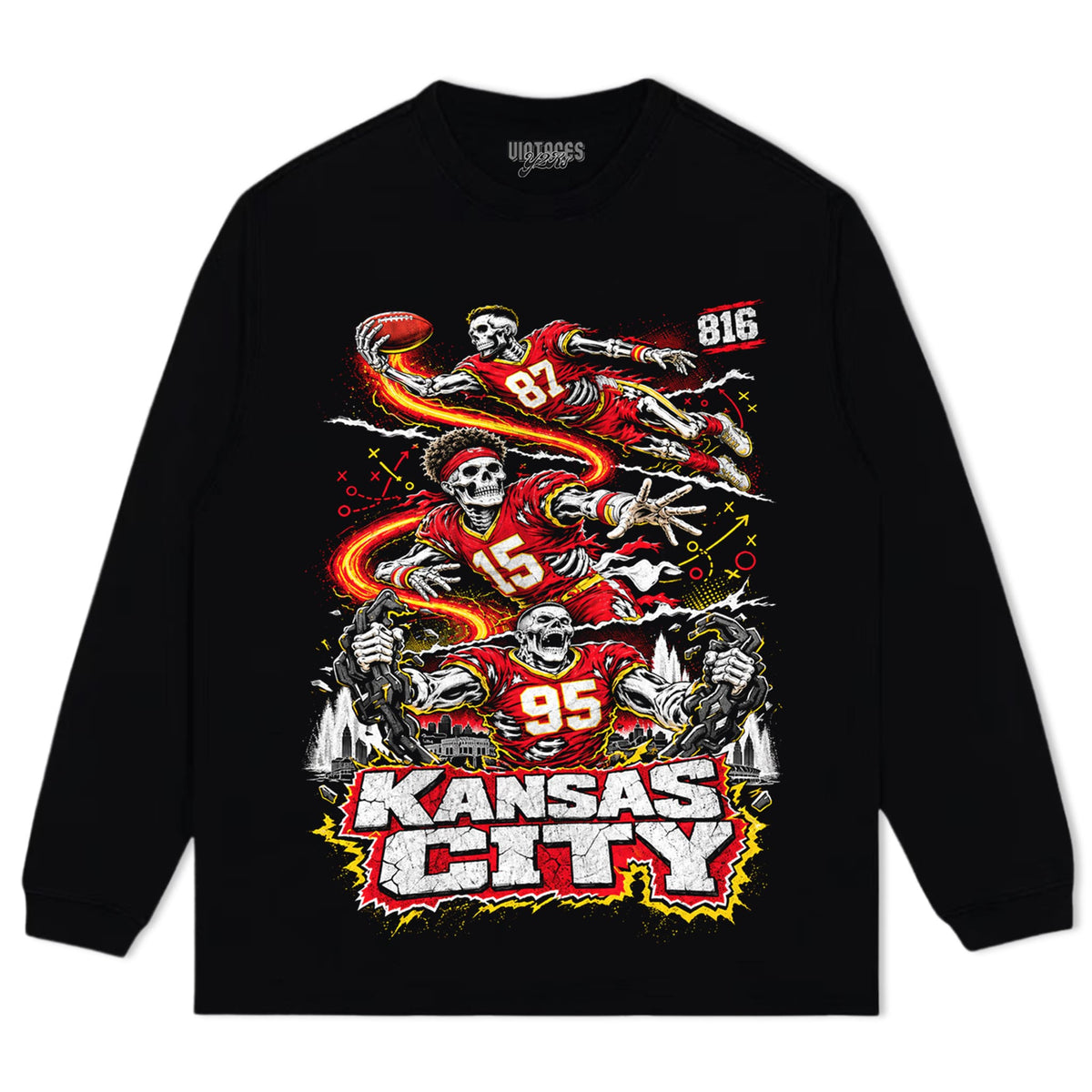 VINTAGE KANSAS CITY FOOTBALL V2 TANK TOP & TEE & LONG SLEEVE & LAYERED LS & HOODIE