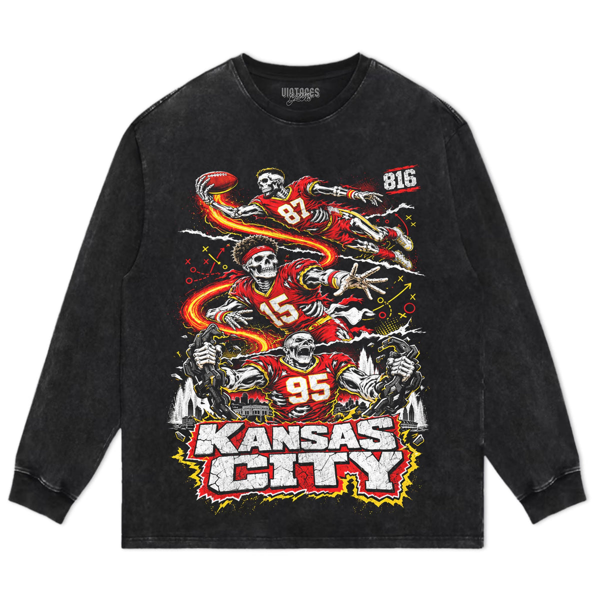 VINTAGE KANSAS CITY FOOTBALL V2 TANK TOP & TEE & LONG SLEEVE & LAYERED LS & HOODIE