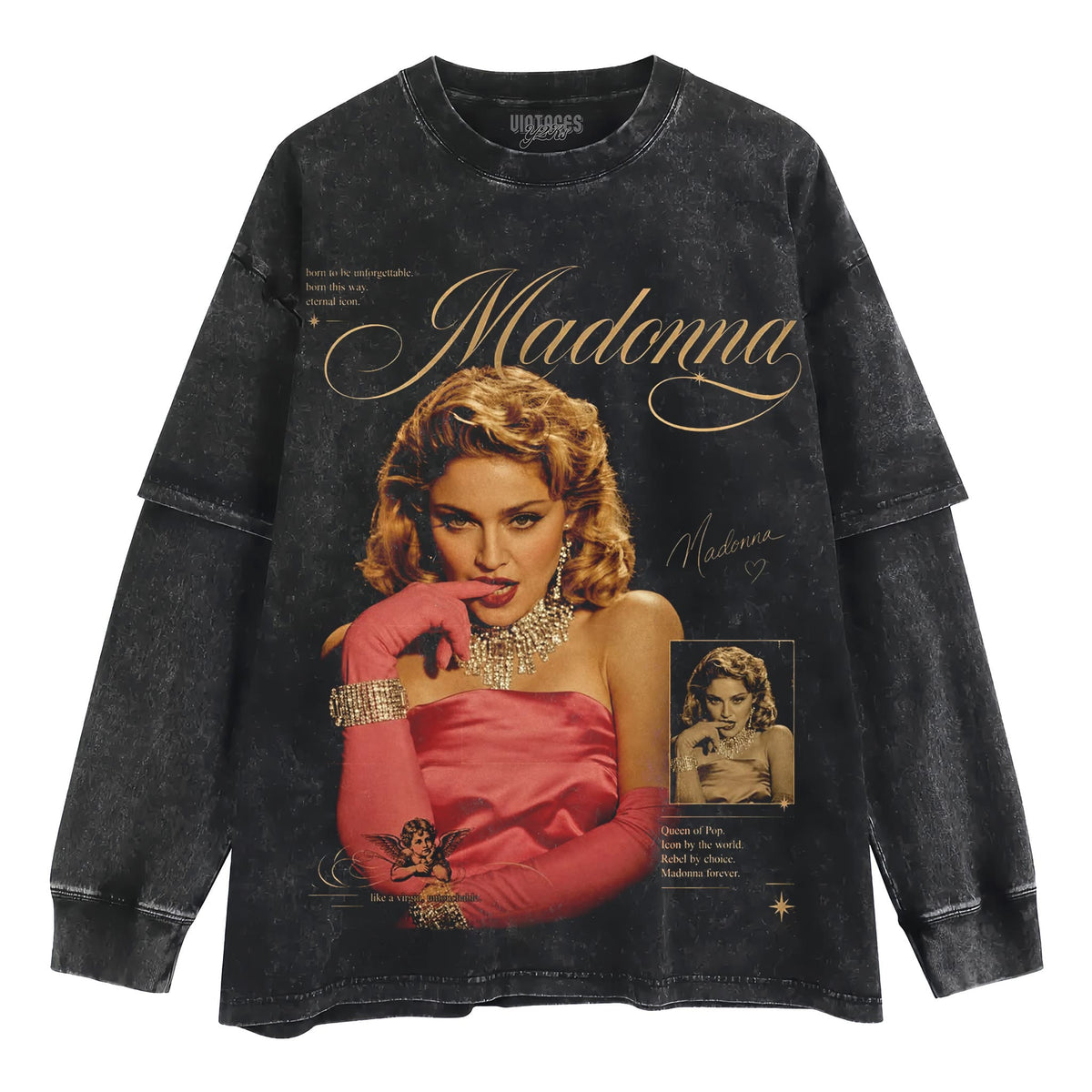 VINTAGE MADONNA TANK TOP & TEE & LONG SLEEVE & LAYERED LS & HOODIE