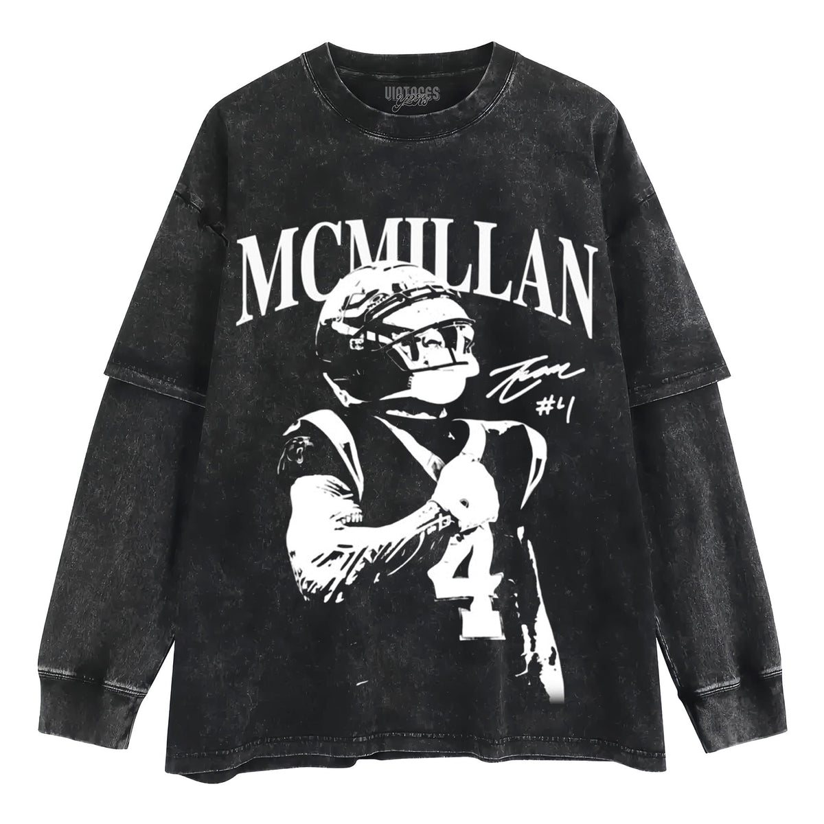 VINTAGE TETAIROA MCMILLAN CAROLINA PANTHERS FOOTBALL TANK TOP & TEE & LONG SLEEVE & LAYERED LS & HOODIE