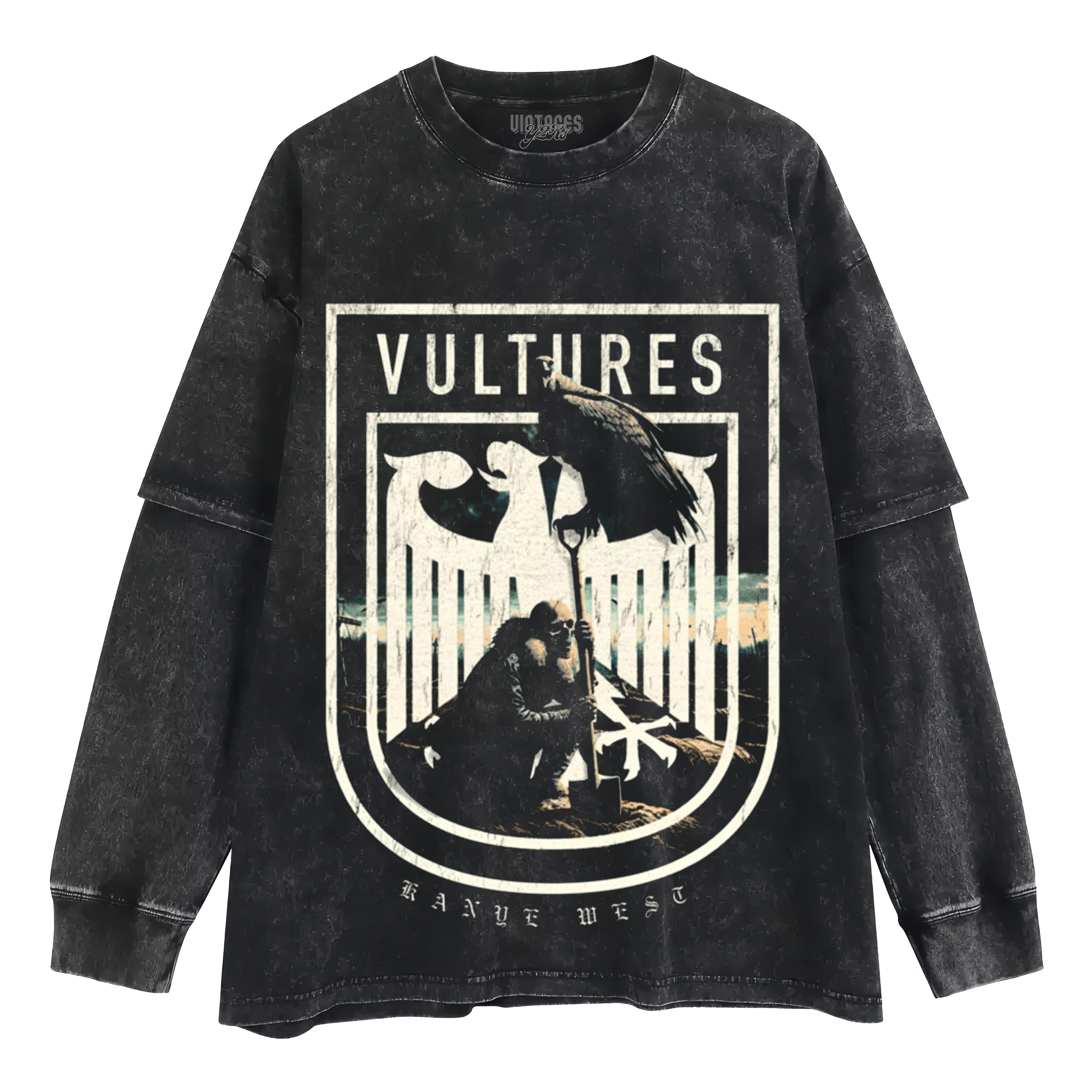 VULTURES KANYE WEST LAYERED LONG SLEEVE