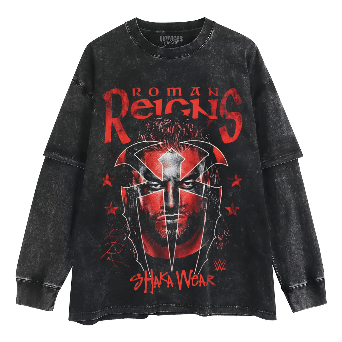 WWE X SHAKA WEAR ROMAN REIGNS TANK TOP & TEE & LONG SLEEVE & LAYERED LS & HOODIE