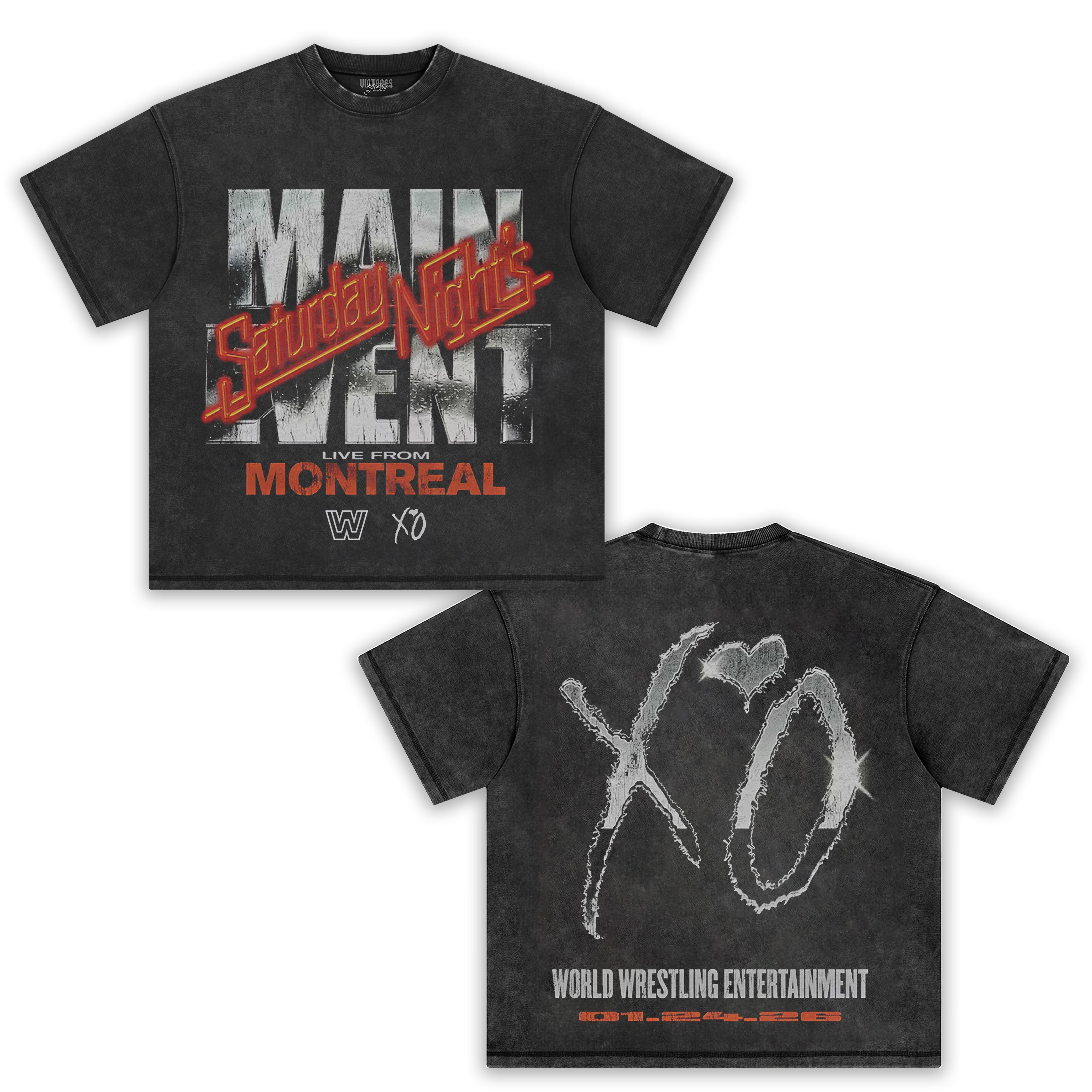 WWE X THE WEEKND SATURDAY NIGHT'S MAIN EVENT TEE