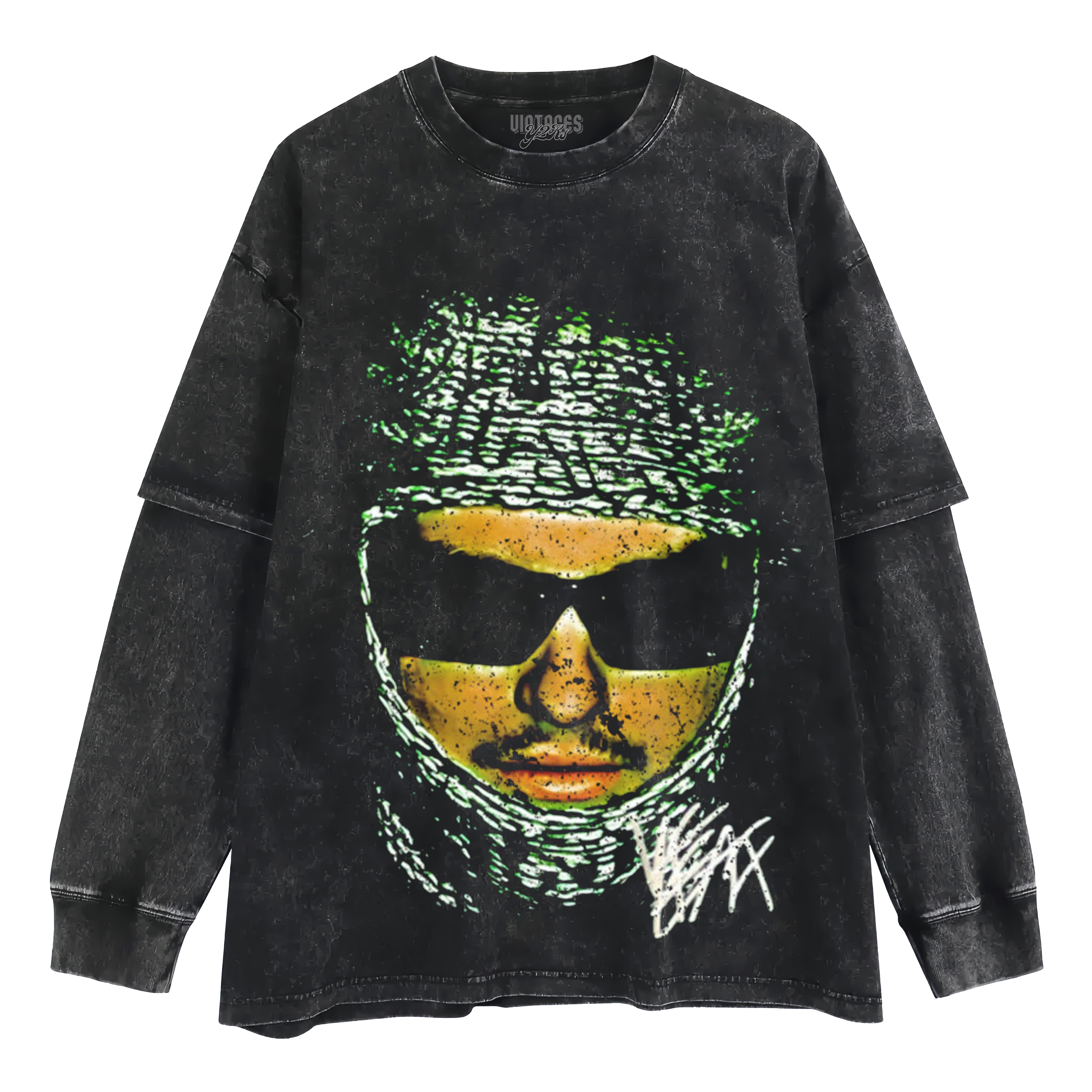 YEAT RAPPER FACE LAYERED LONG SLEEVE