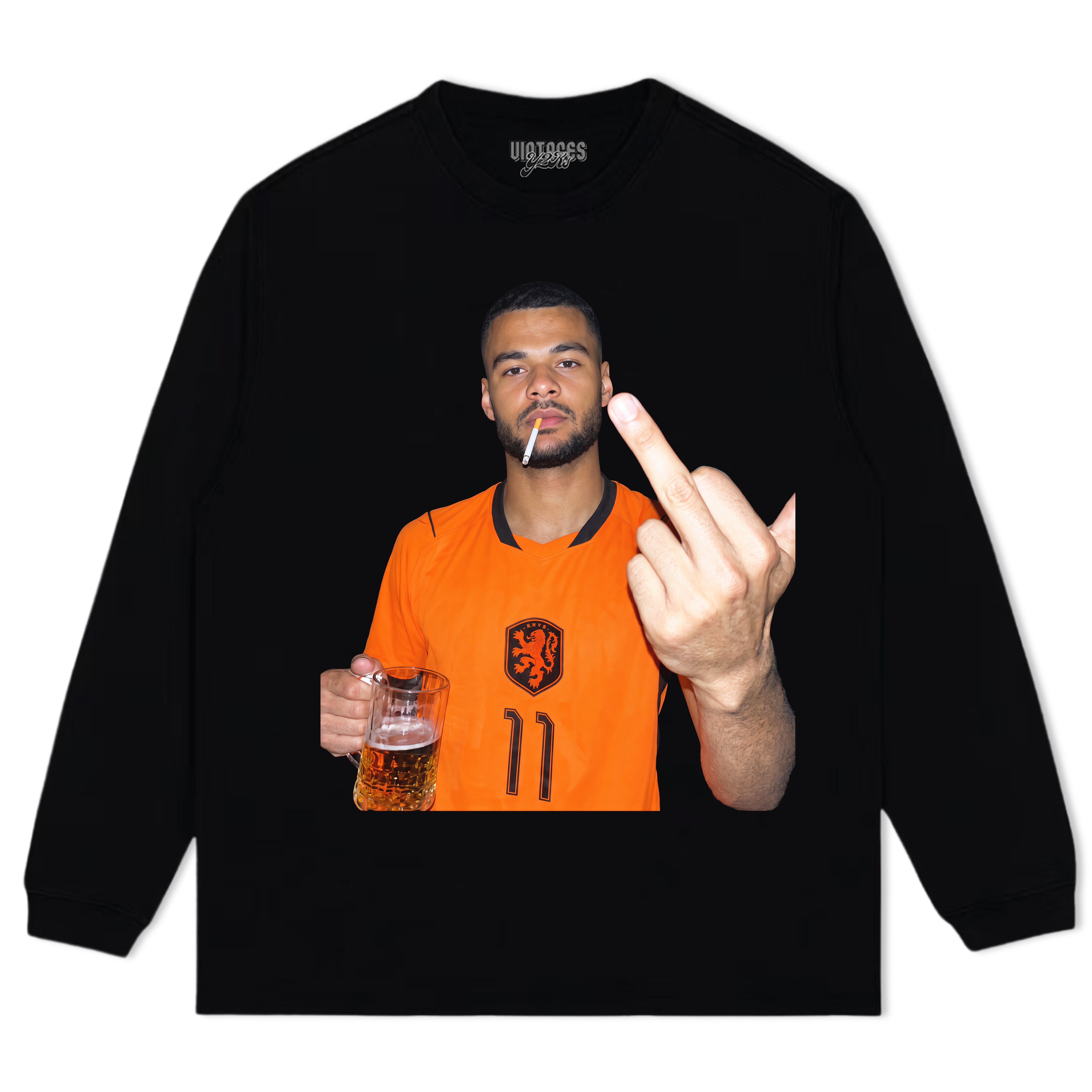 NETHERLANDS FOOTBALL STYLE V6 UNISEX TOP & TEE & LONG SLEEVE & LAYERED LS & HOODIE