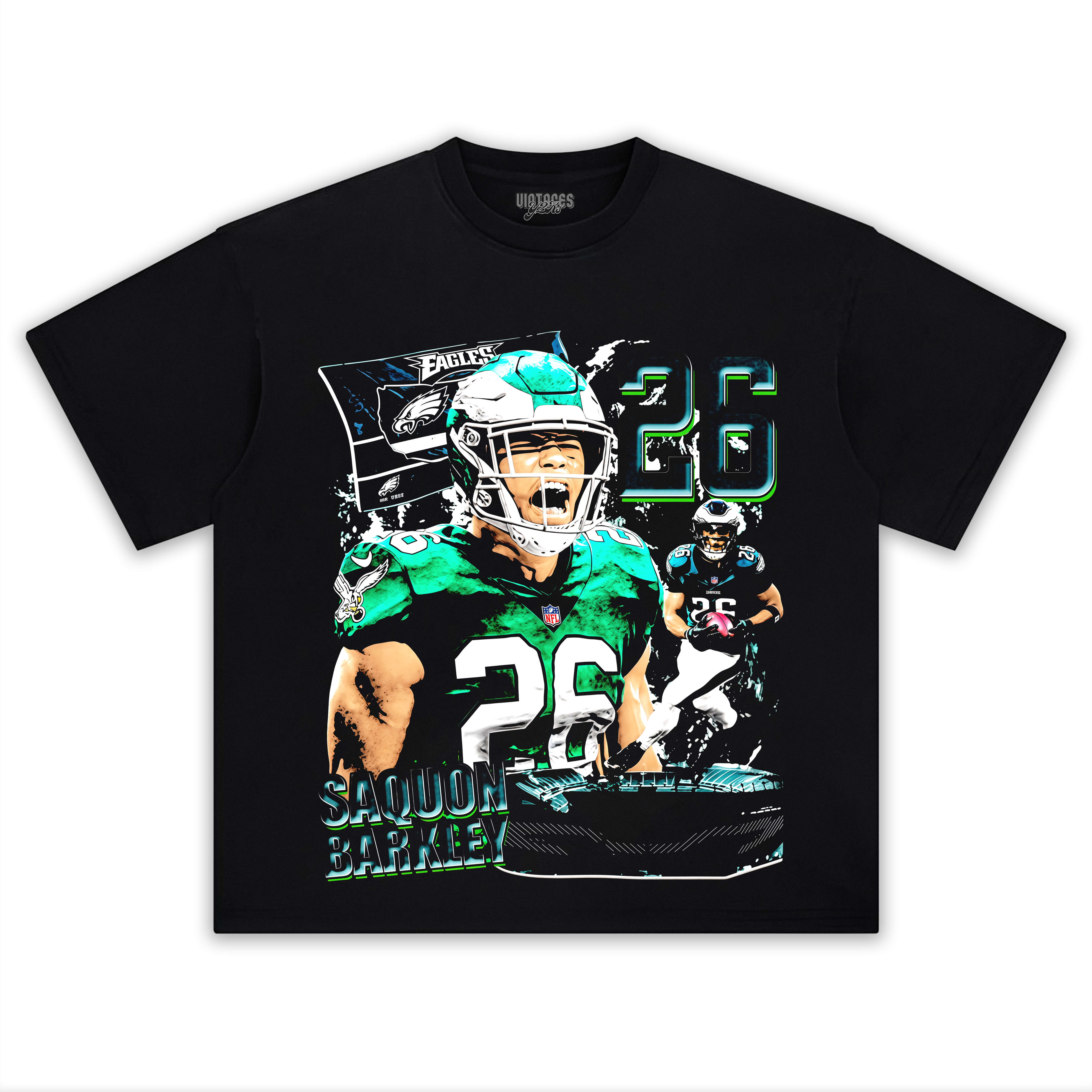 SAQUON BARKLEY VINTAGE V2 TEE & LS & HOODIE