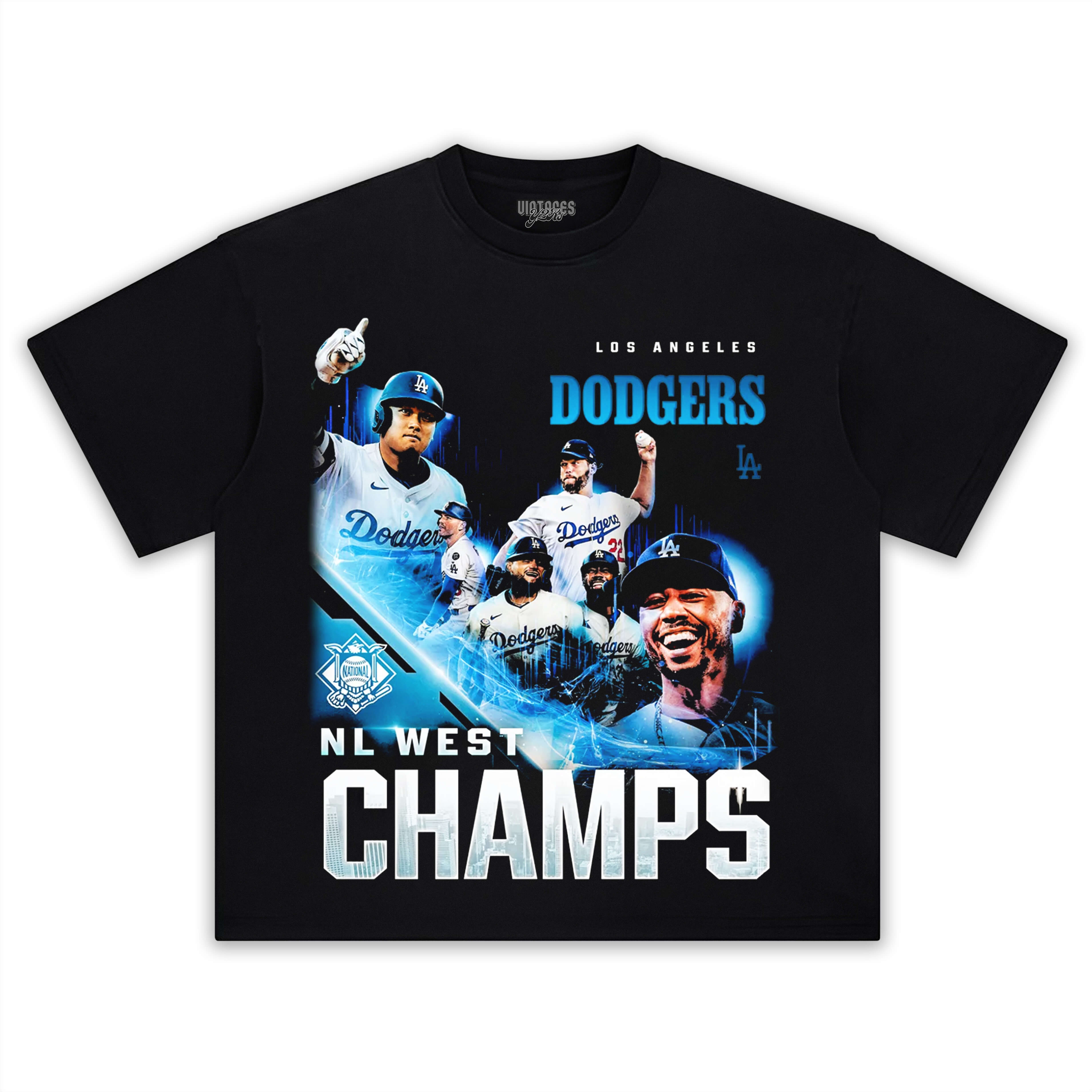 2025 NL WEST CHAMPIONS & DODGERS V3  TEE & LS & HOODIE