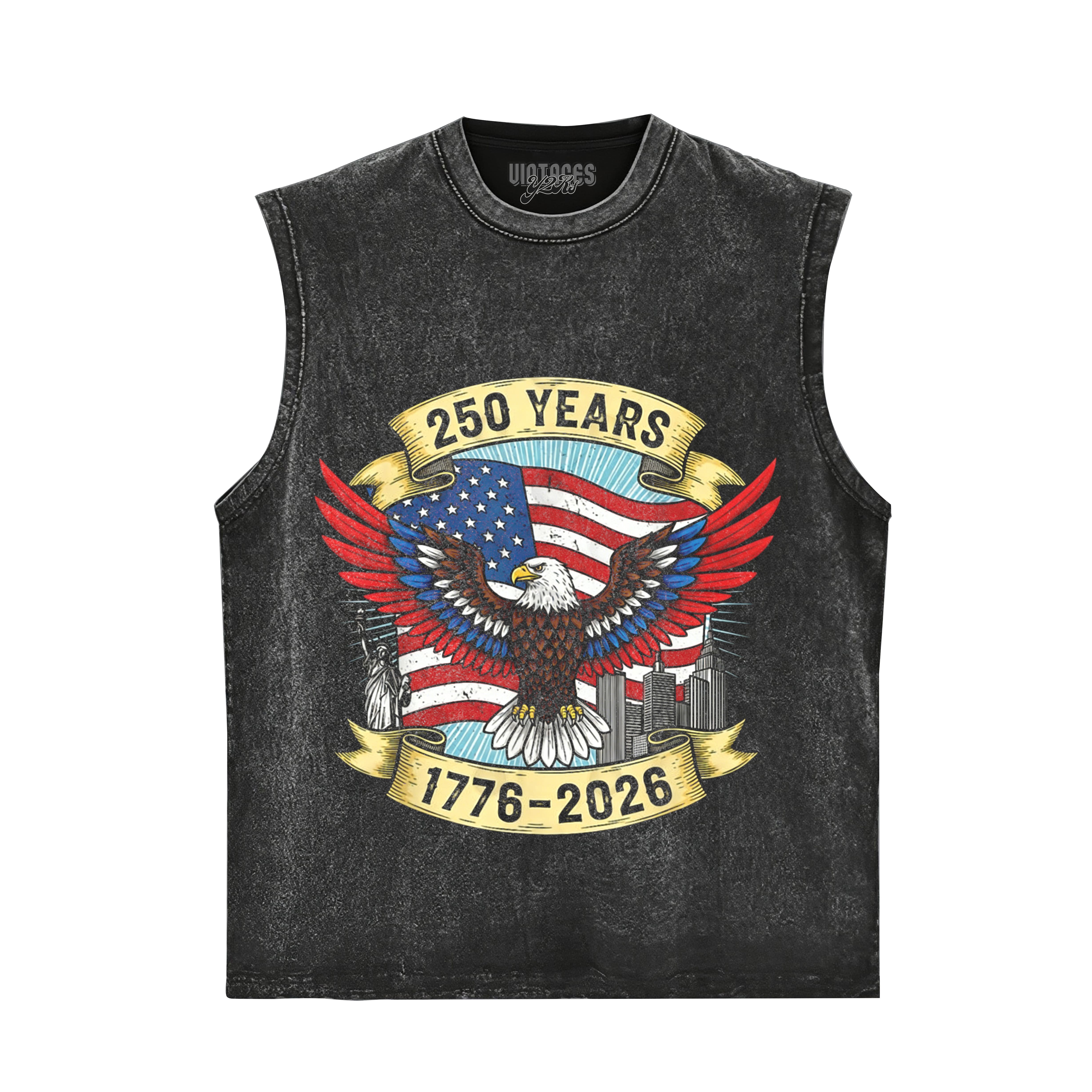 250TH-ANNIVERSARY-USA-FLAG-AMERICAN V2 TANK TOP & TEE & LONG SLEEVE & LAYERED LS & HOODIE