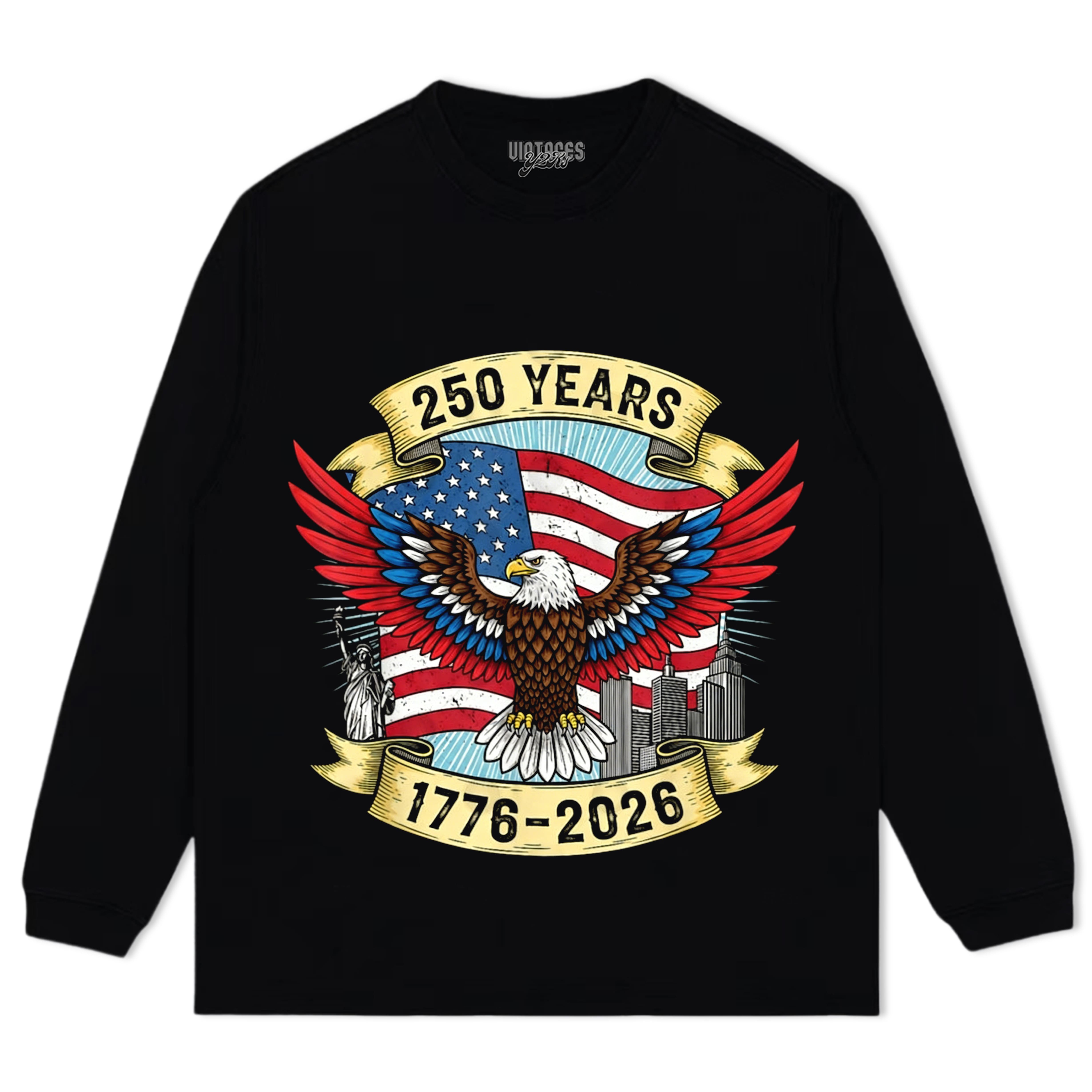 250TH-ANNIVERSARY-USA-FLAG-AMERICAN V2 TANK TOP & TEE & LONG SLEEVE & LAYERED LS & HOODIE