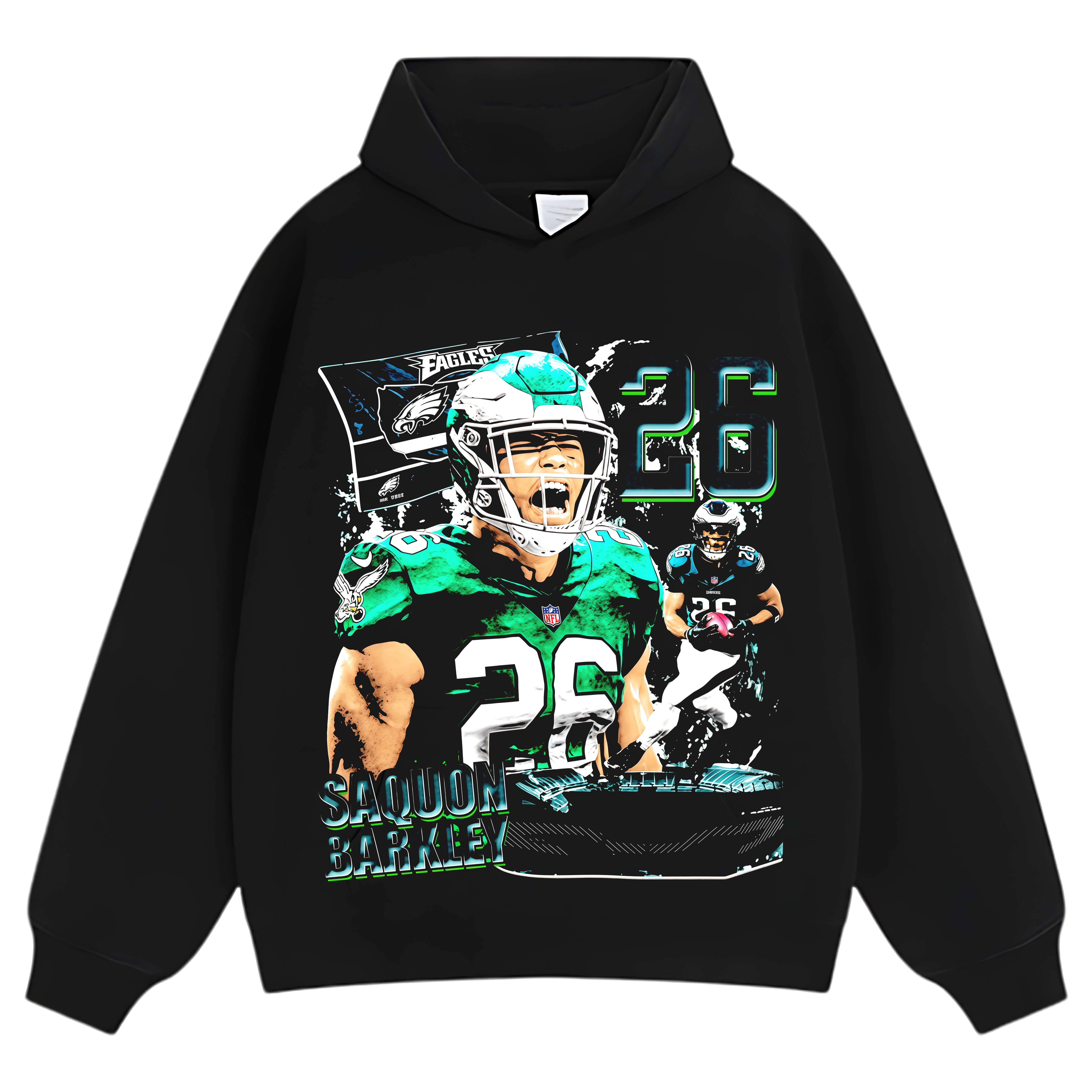 SAQUON BARKLEY VINTAGE V2 TEE & LS & HOODIE