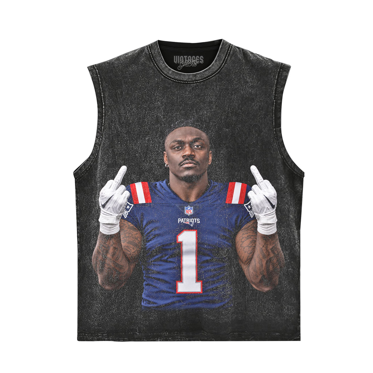 A.J. BROWN - MIDDLE FINGER TANK TOP & TEE & LONG SLEEVE & LAYERED LS & HOODIE