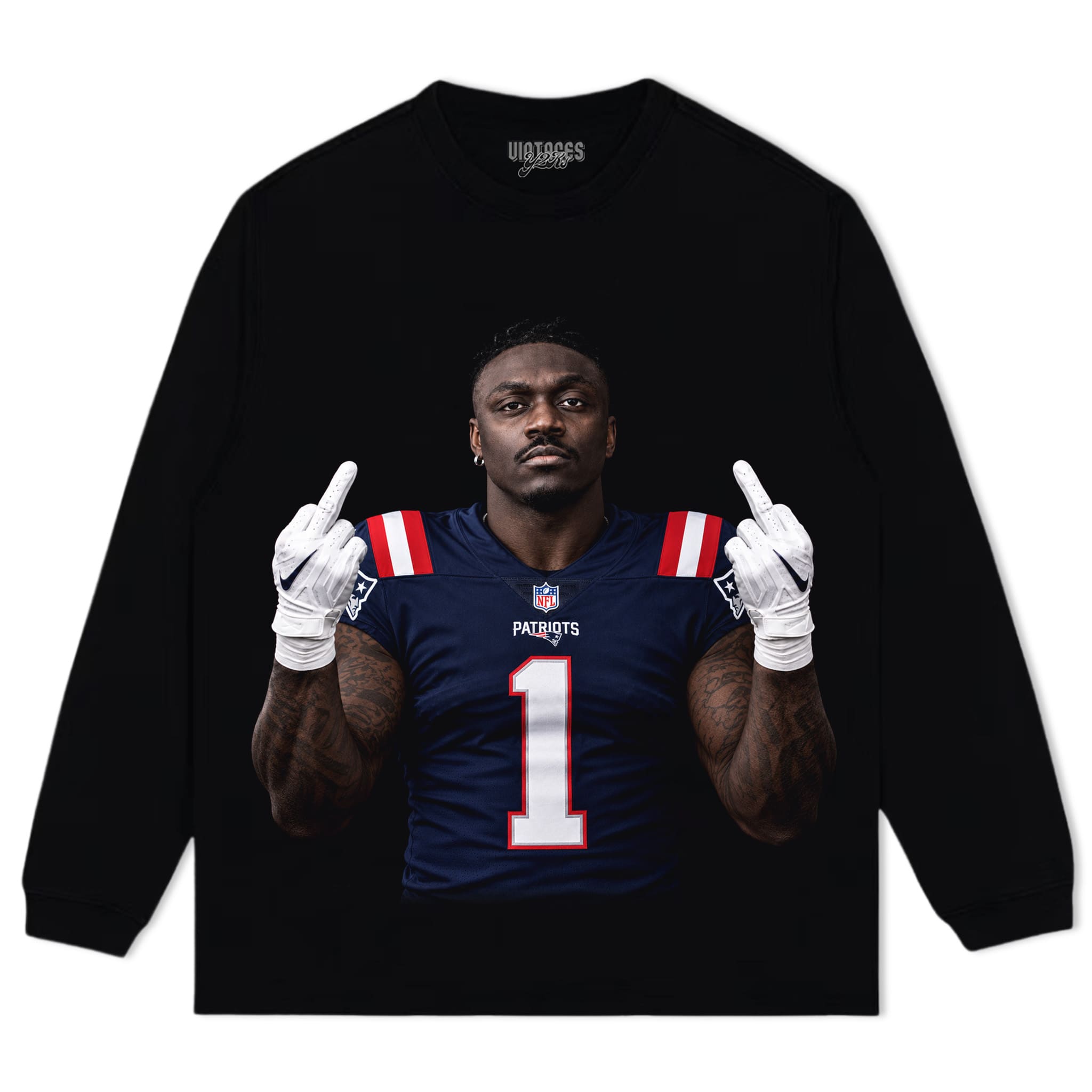 A.J. BROWN - MIDDLE FINGER TANK TOP & TEE & LONG SLEEVE & LAYERED LS & HOODIE