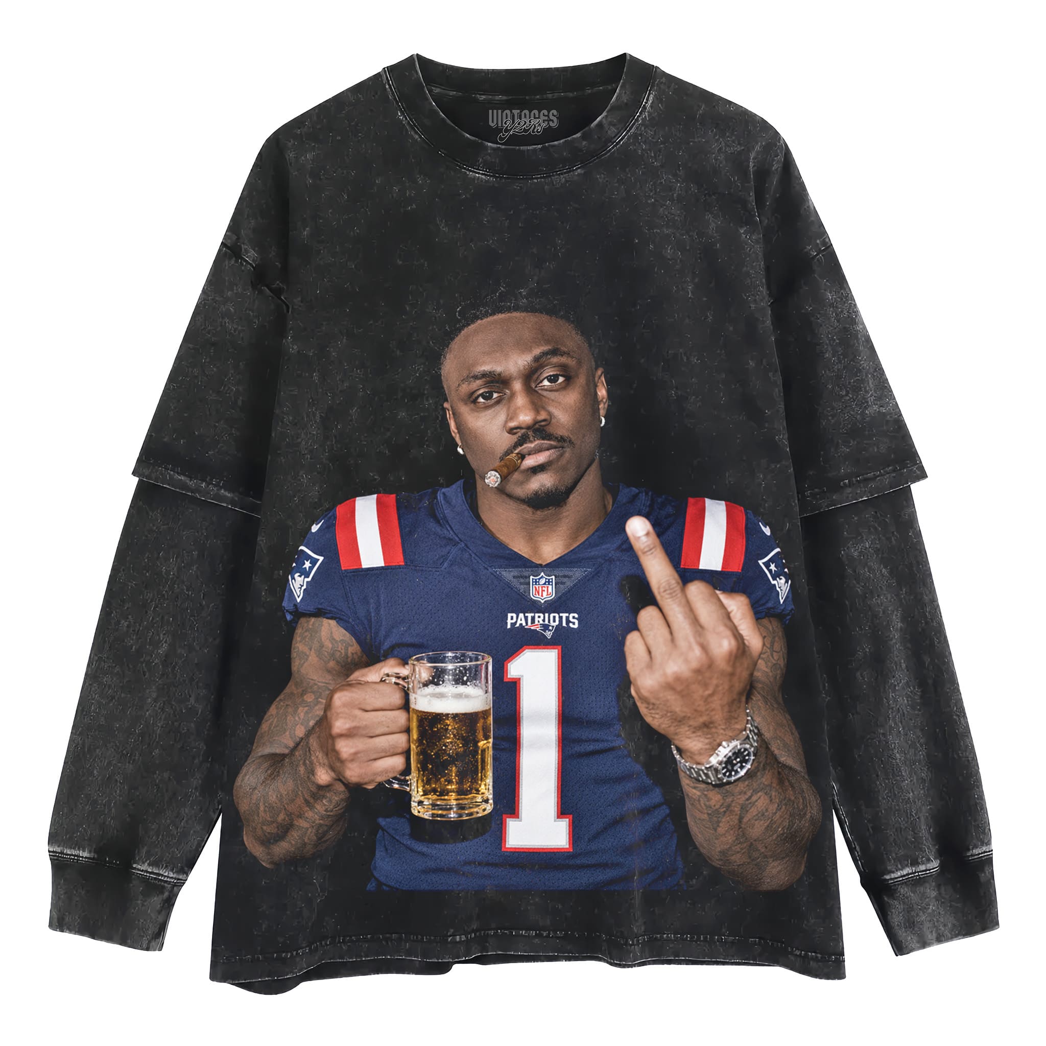 A.J. BROWN - MIDDLE FINGER V2 TANK TOP & TEE & LONG SLEEVE & LAYERED LS & HOODIE