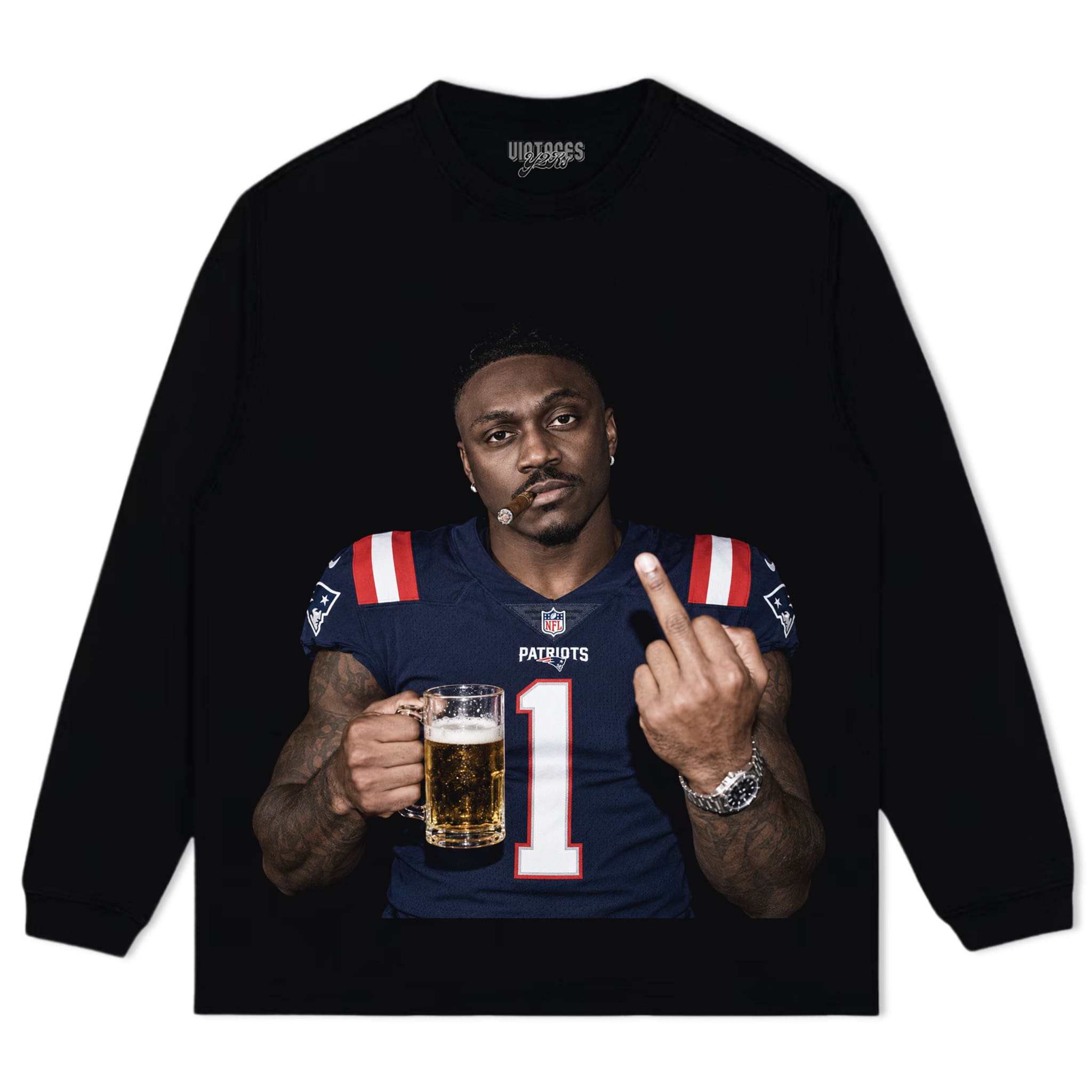 A.J. BROWN - MIDDLE FINGER V2 TANK TOP & TEE & LONG SLEEVE & LAYERED LS & HOODIE