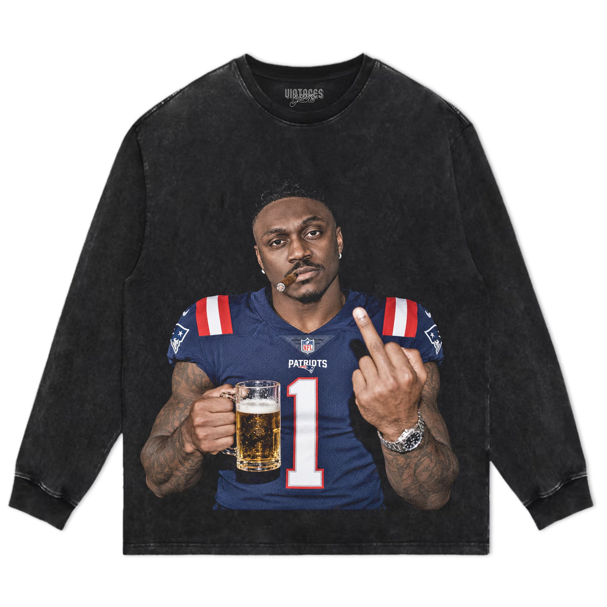 A.J. BROWN - MIDDLE FINGER V2 TANK TOP & TEE & LONG SLEEVE & LAYERED LS & HOODIE
