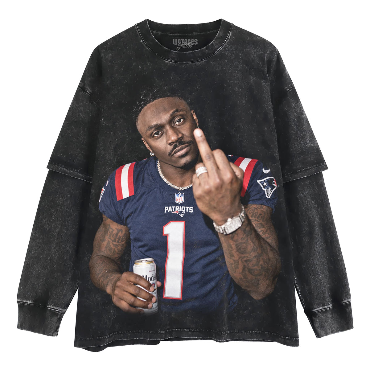 A.J. BROWN - MIDDLE FINGER V3 TANK TOP & TEE & LONG SLEEVE & LAYERED LS & HOODIE