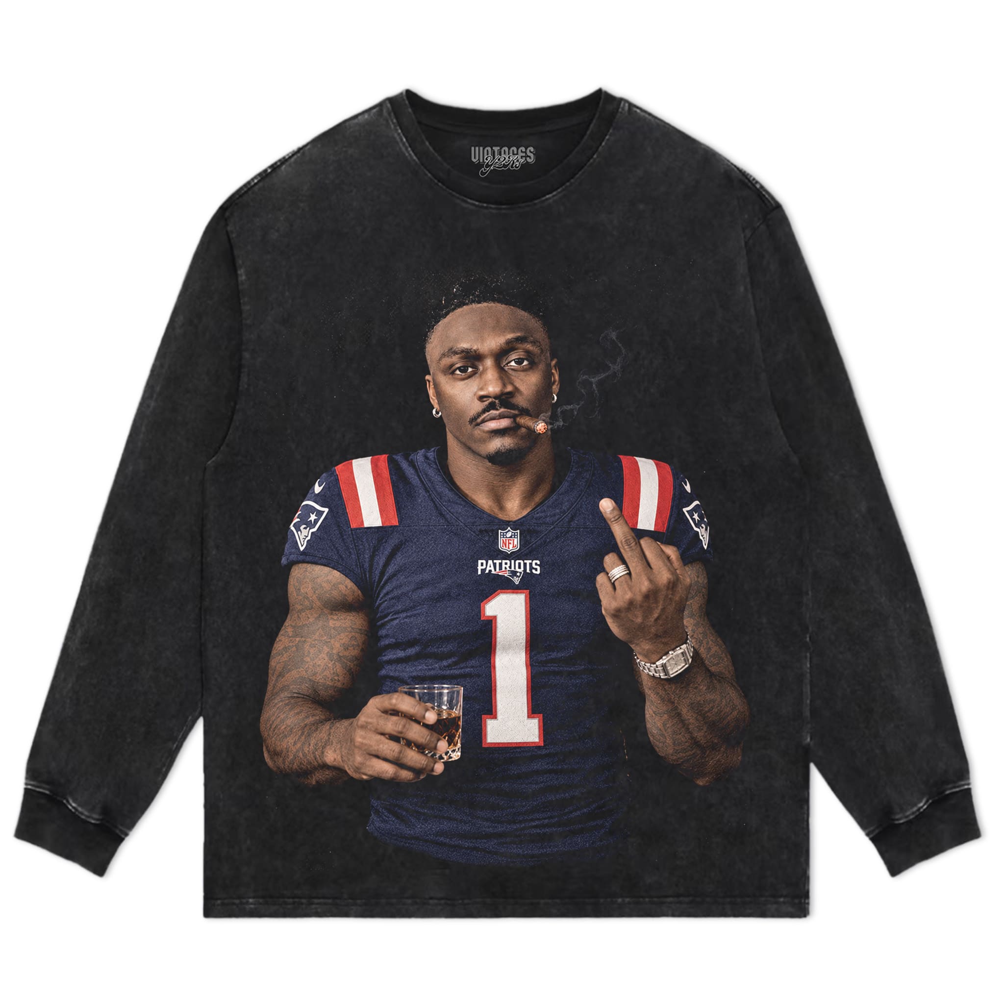 A.J. BROWN - MIDDLE FINGER V4 TANK TOP & TEE & LONG SLEEVE & LAYERED LS & HOODIE