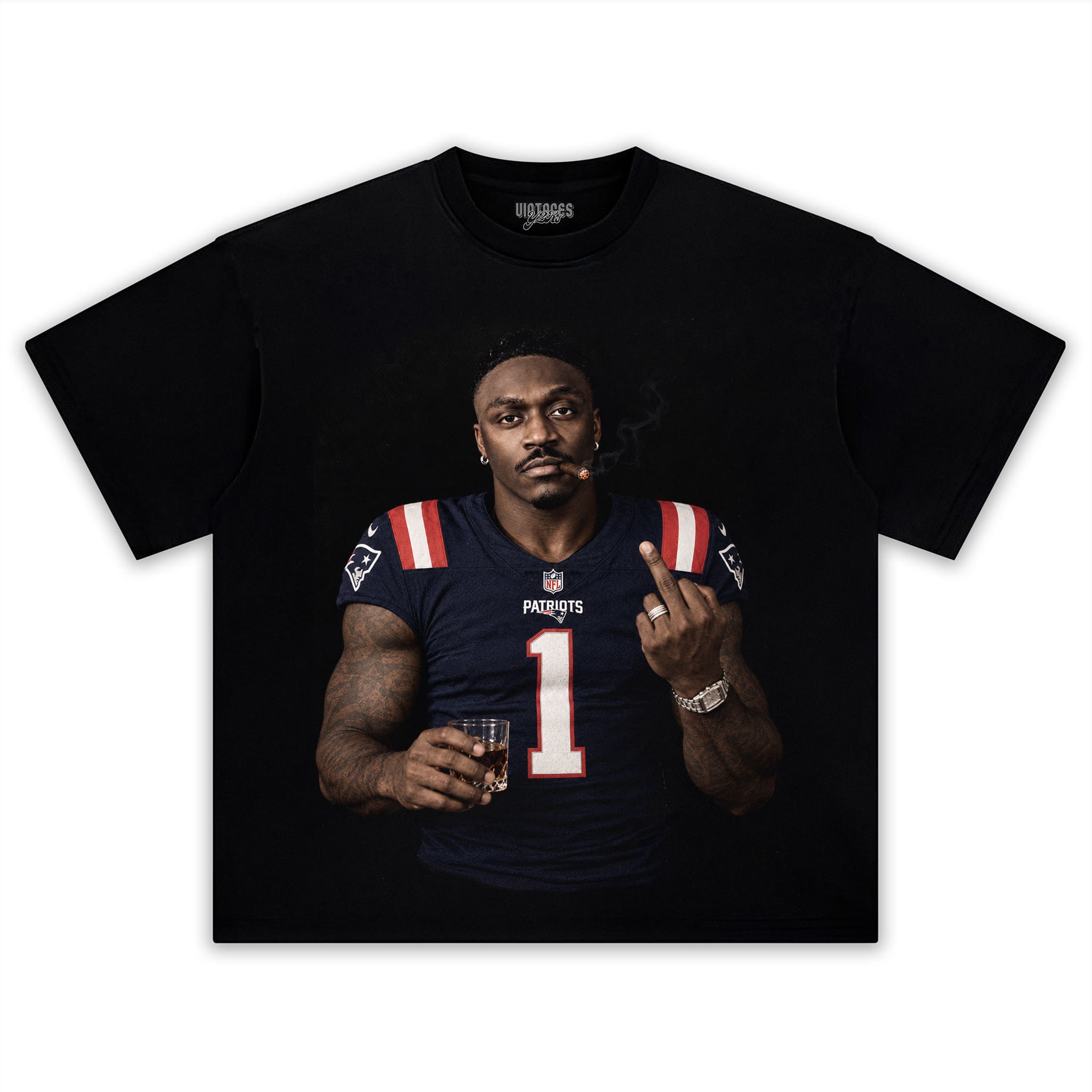 A.J. BROWN - MIDDLE FINGER V4 TANK TOP & TEE & LONG SLEEVE & LAYERED LS & HOODIE