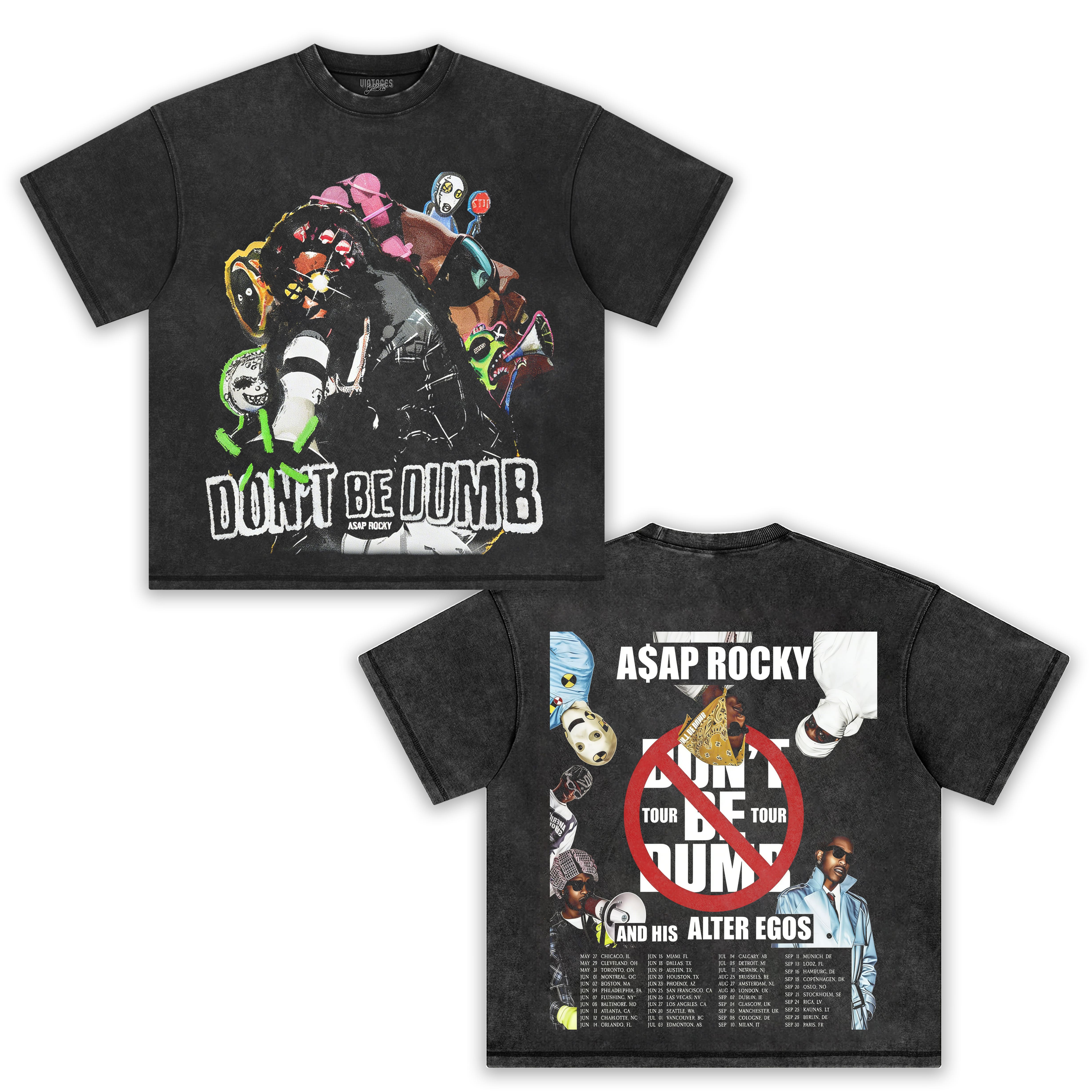 ASAP ROCKY'S - DON'T BE DUMB - WORLD TOUR TEE