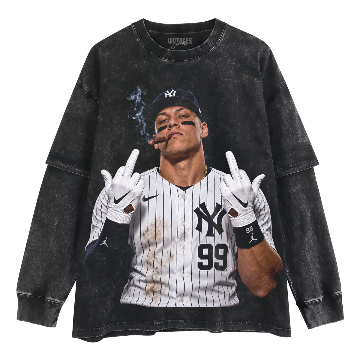 AARON JUDGE - MIDDLE FINGER TANK TOP & TEE & LONG SLEEVE & LAYERED LS & HOODIE