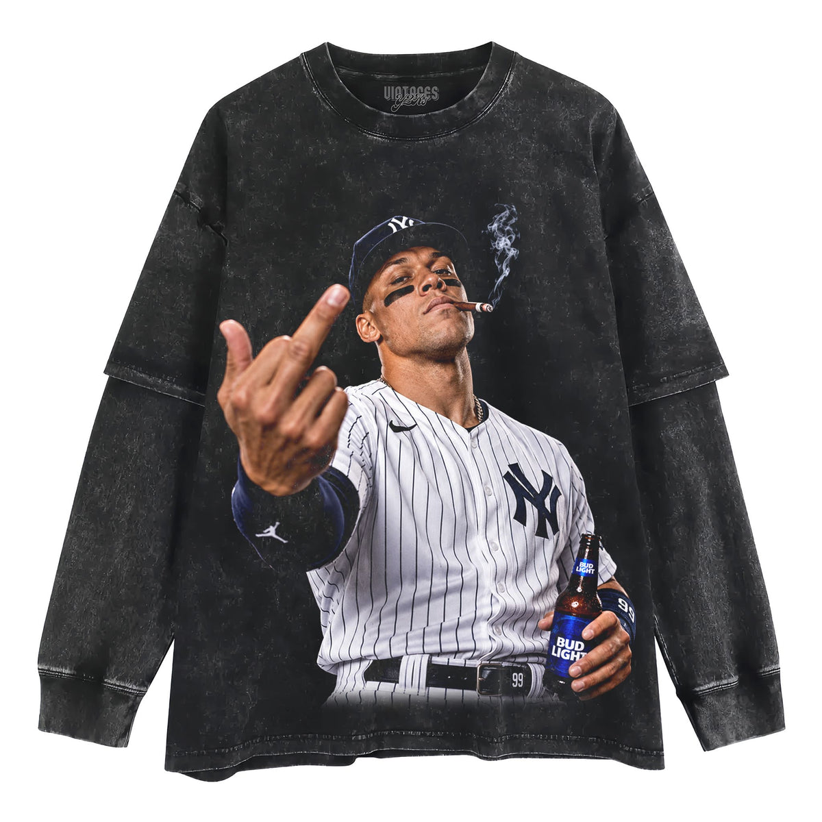 AARON JUDGE - MIDDLE FINGER V3 TANK TOP & TEE & LONG SLEEVE & LAYERED LS & HOODIE