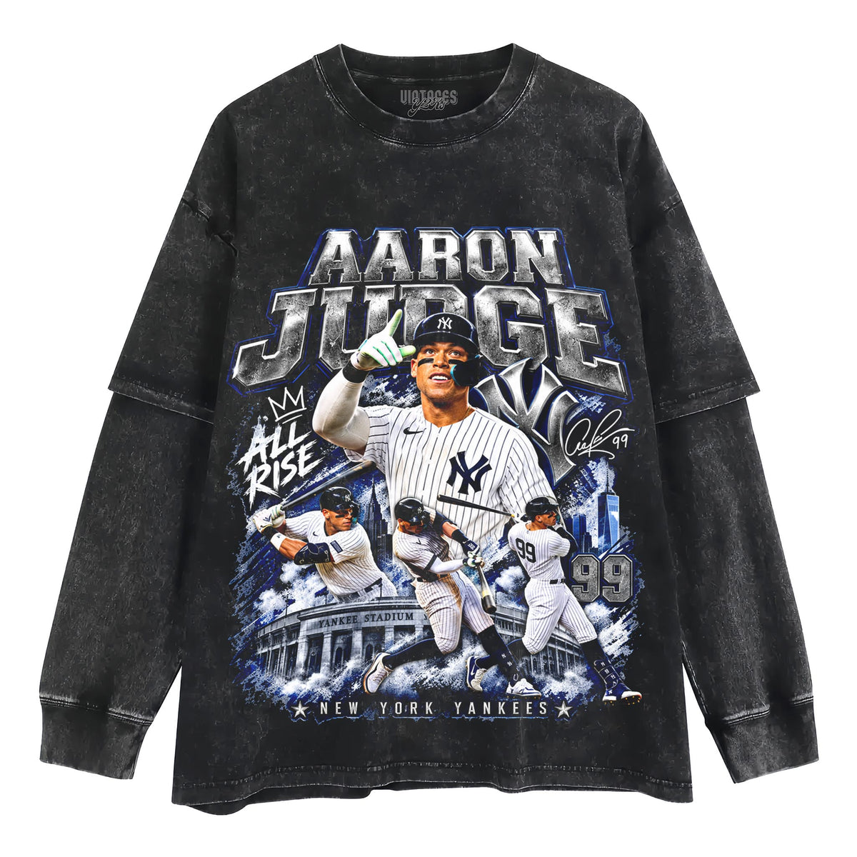 AARON JUDGE BASEBALL TANK TOP & TEE & LONG SLEEVE & LAYERED LS & HOODIE