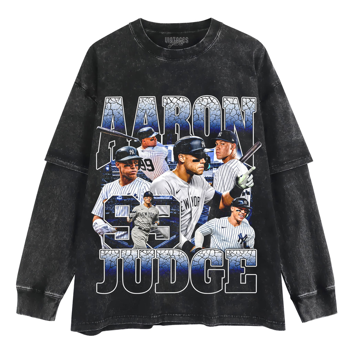AARON JUDGE NEW YORK BASEBALL TANK TOP & TEE & LONG SLEEVE & LAYERED LS & HOODIE