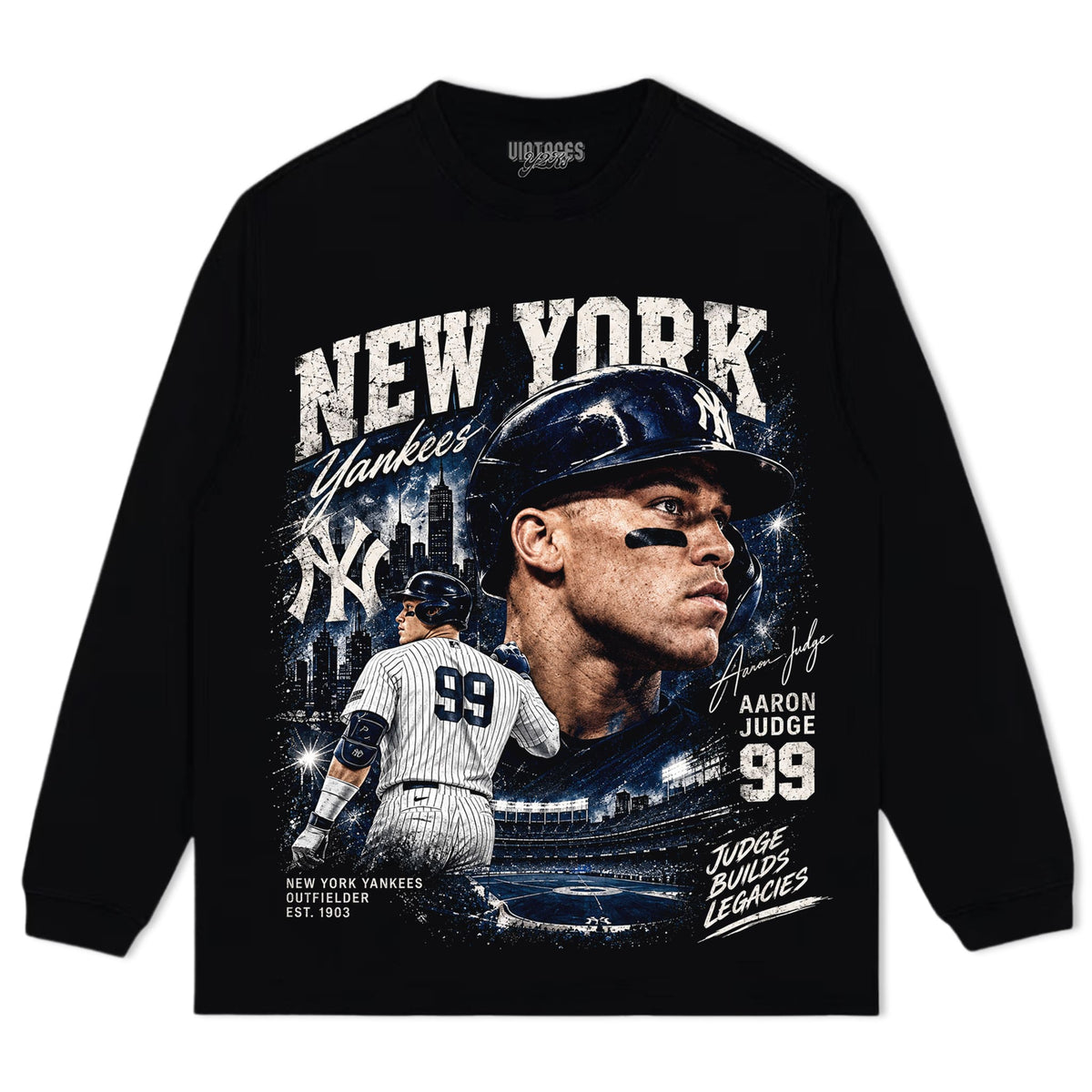 AARON JUDGE YANKEES TANK TOP & TEE & LONG SLEEVE & LAYERED LS & HOODIE