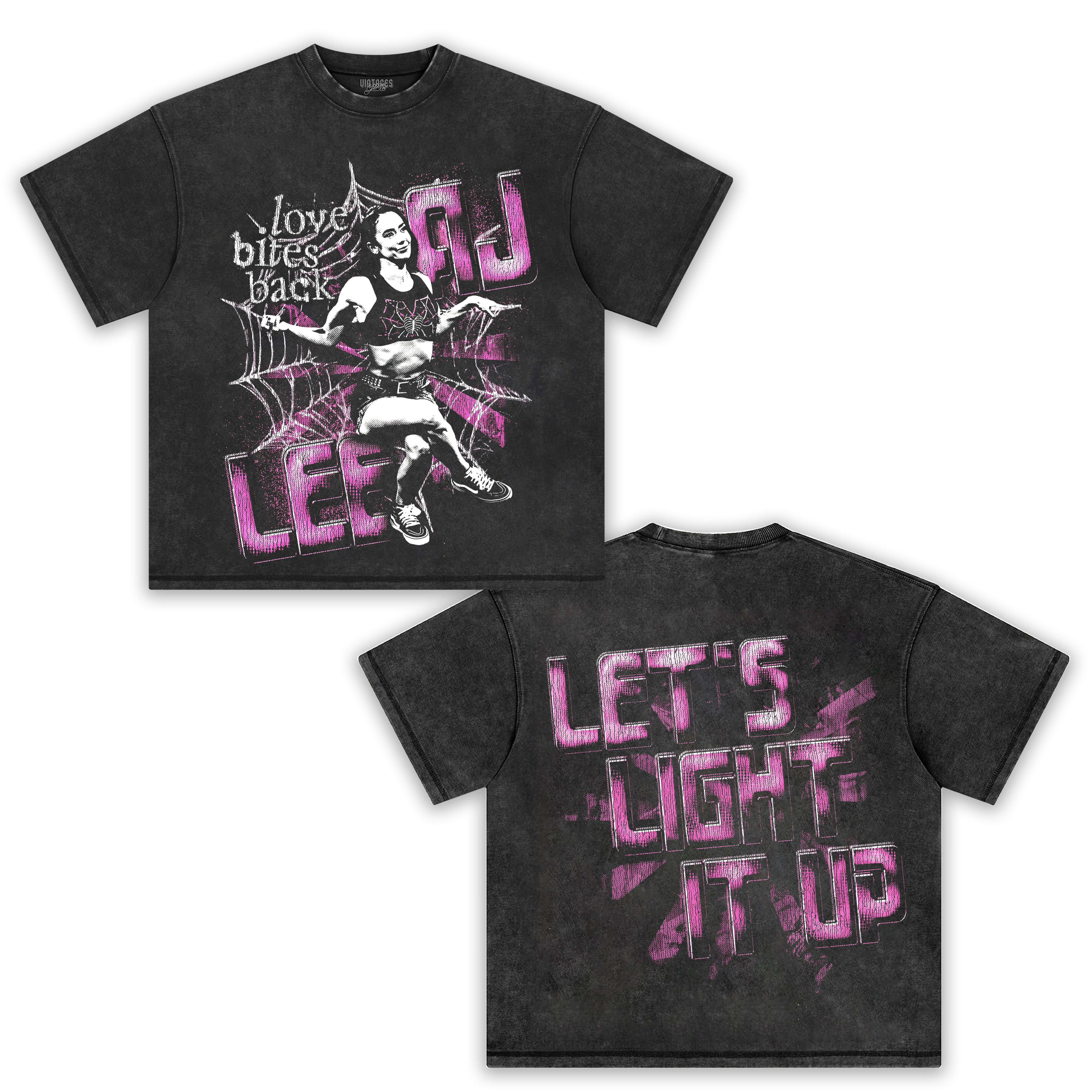 AJ LEE &  WWE-LOVE BITES BACK TEE