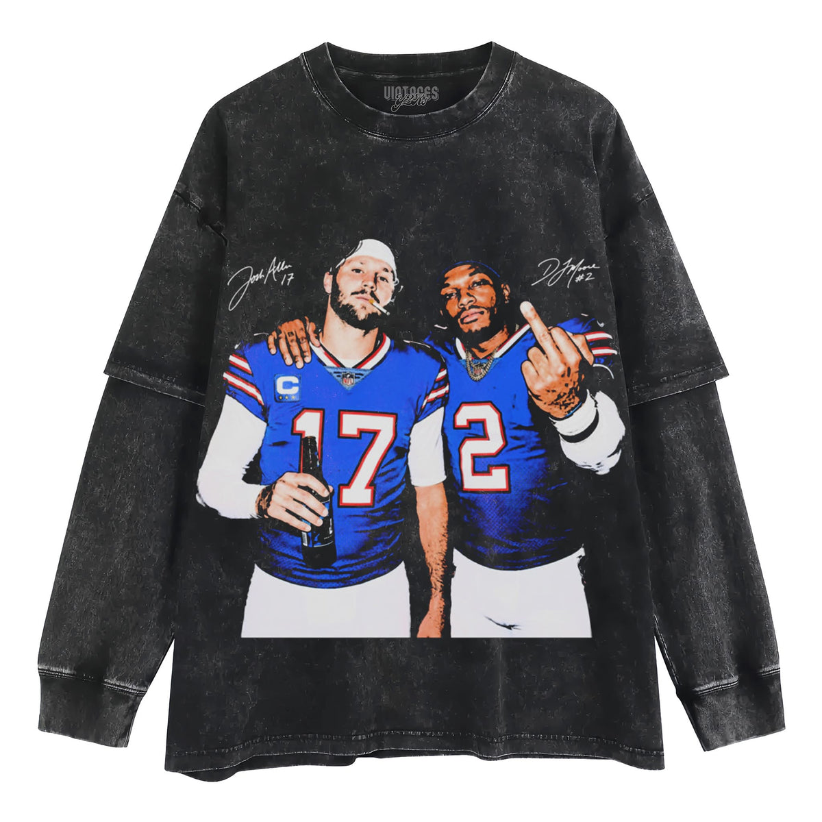 ALLEN MOORE MIDDLE FINGER FOOTBALL FAN TANK TOP & TEE & LONG SLEEVE & LAYERED LS & HOODIE