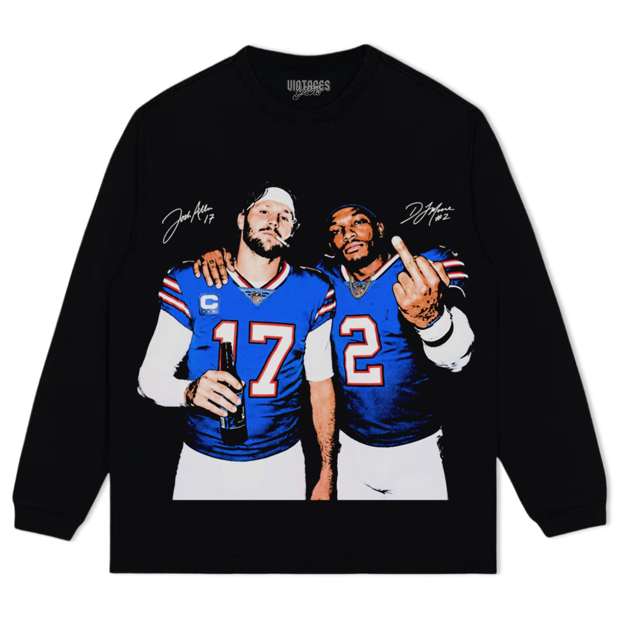 ALLEN MOORE MIDDLE FINGER FOOTBALL FAN TANK TOP & TEE & LONG SLEEVE & LAYERED LS & HOODIE