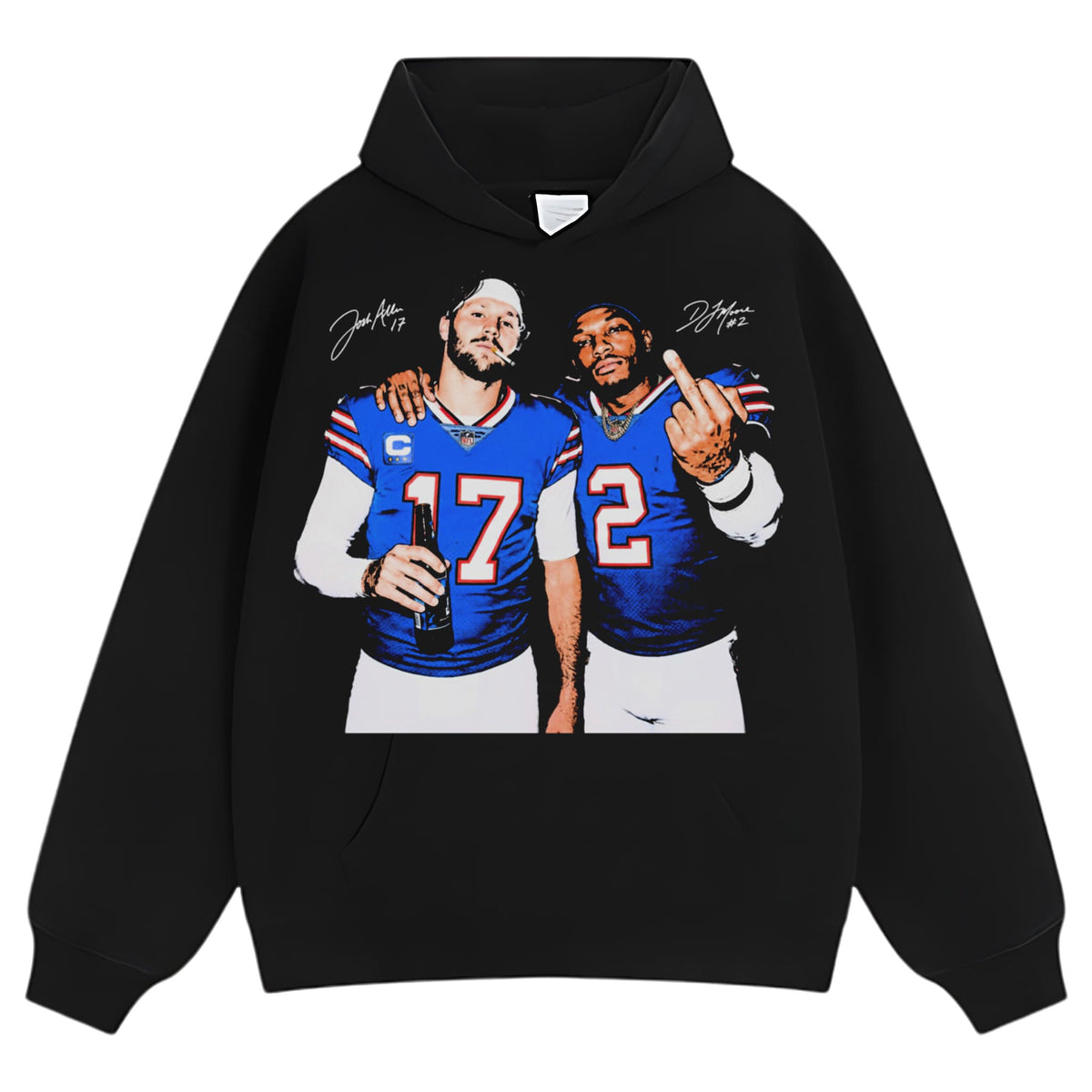 ALLEN MOORE MIDDLE FINGER FOOTBALL FAN TANK TOP & TEE & LONG SLEEVE & LAYERED LS & HOODIE