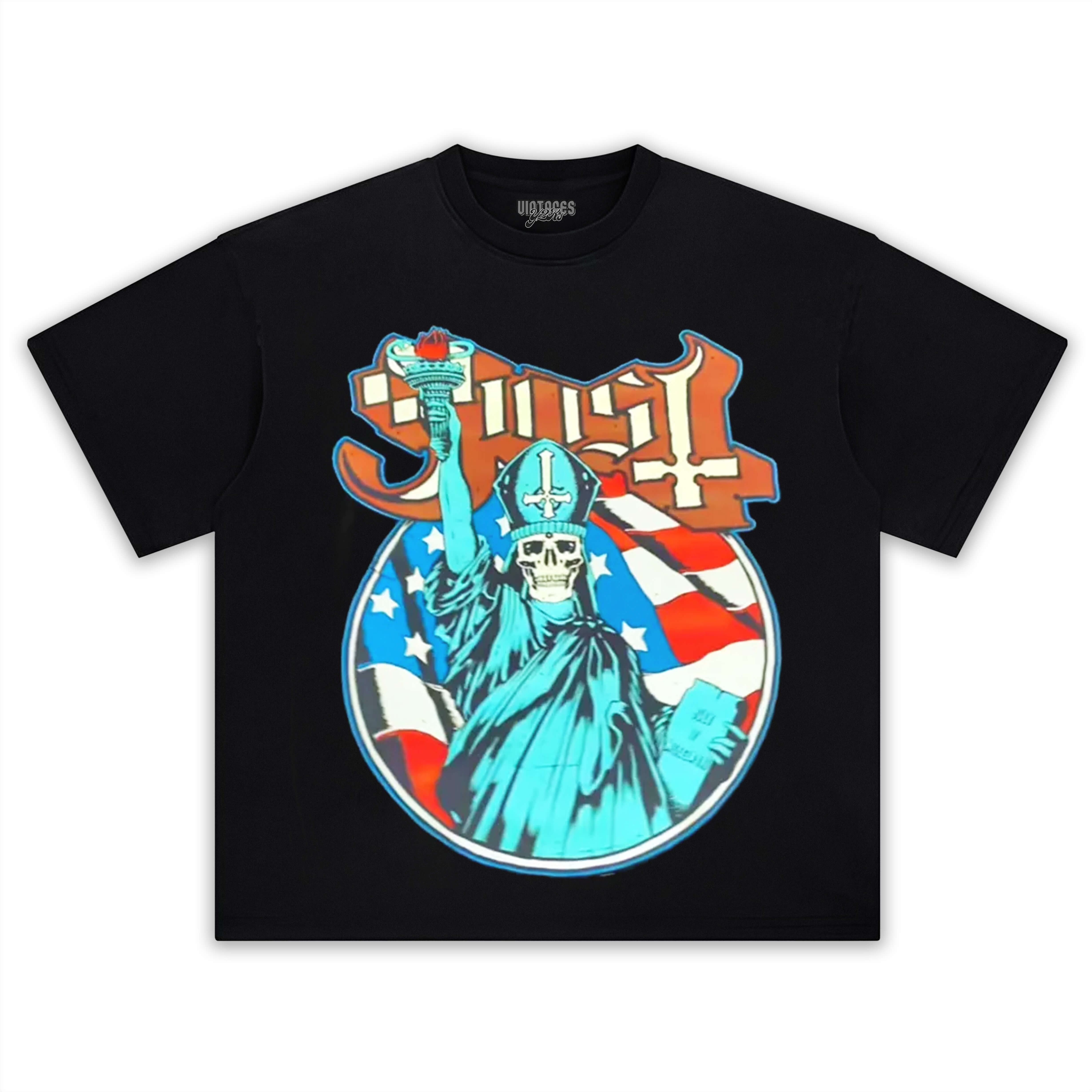 AMERICAN FLAG GHOST TEE