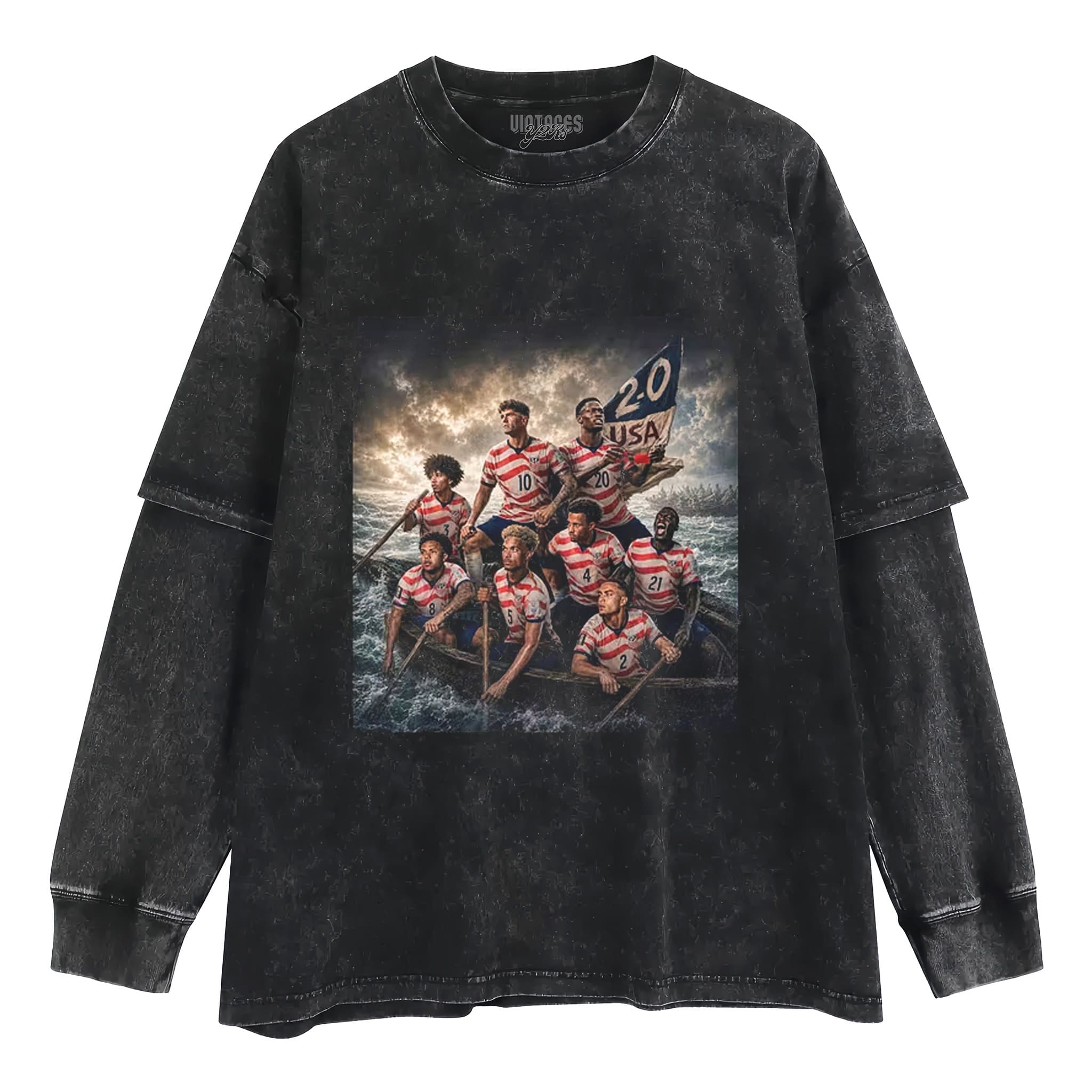 AMERICAN SOCCER TANK TOP & TEE & LONG SLEEVE & LAYERED LS & HOODIE