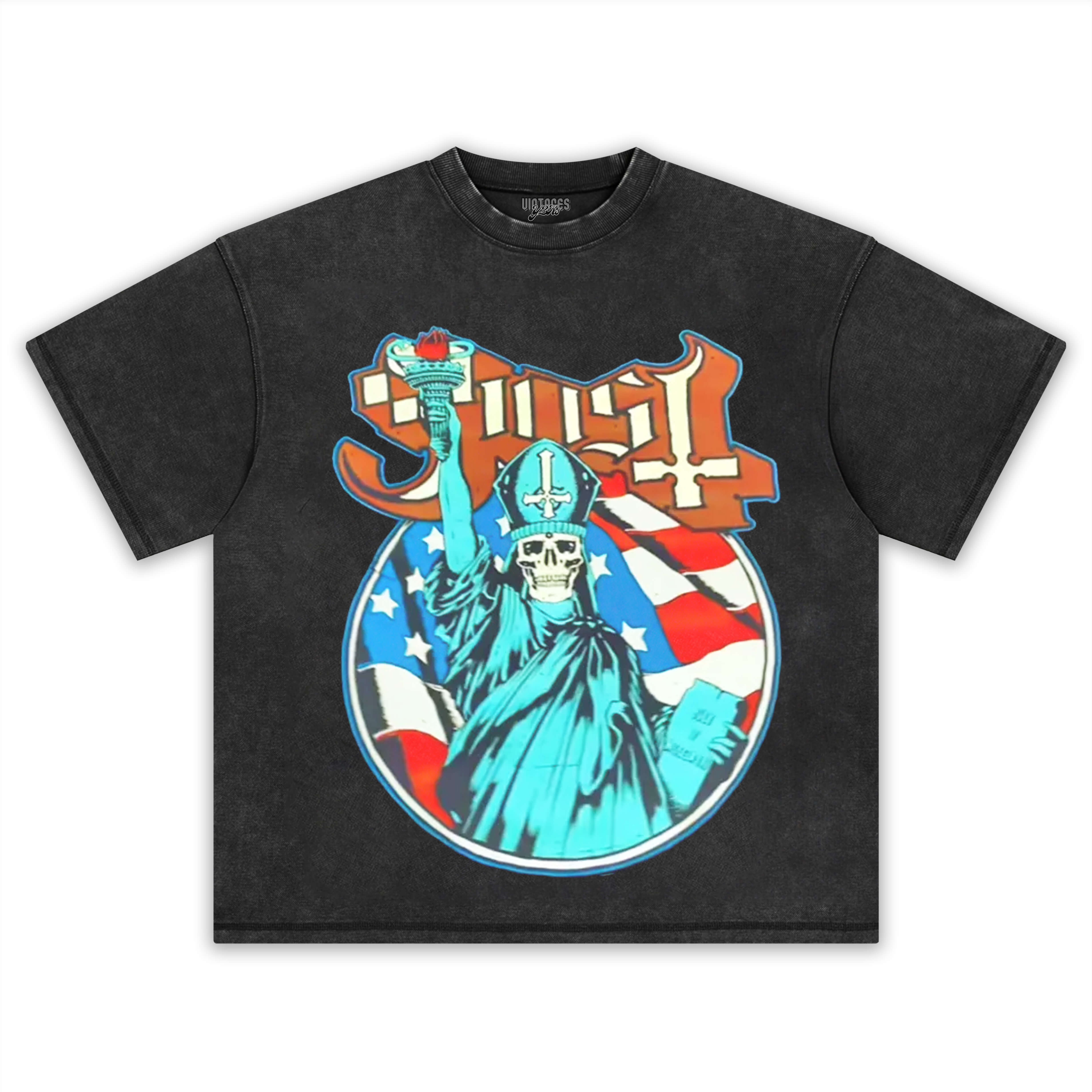 AMERICAN FLAG GHOST TEE