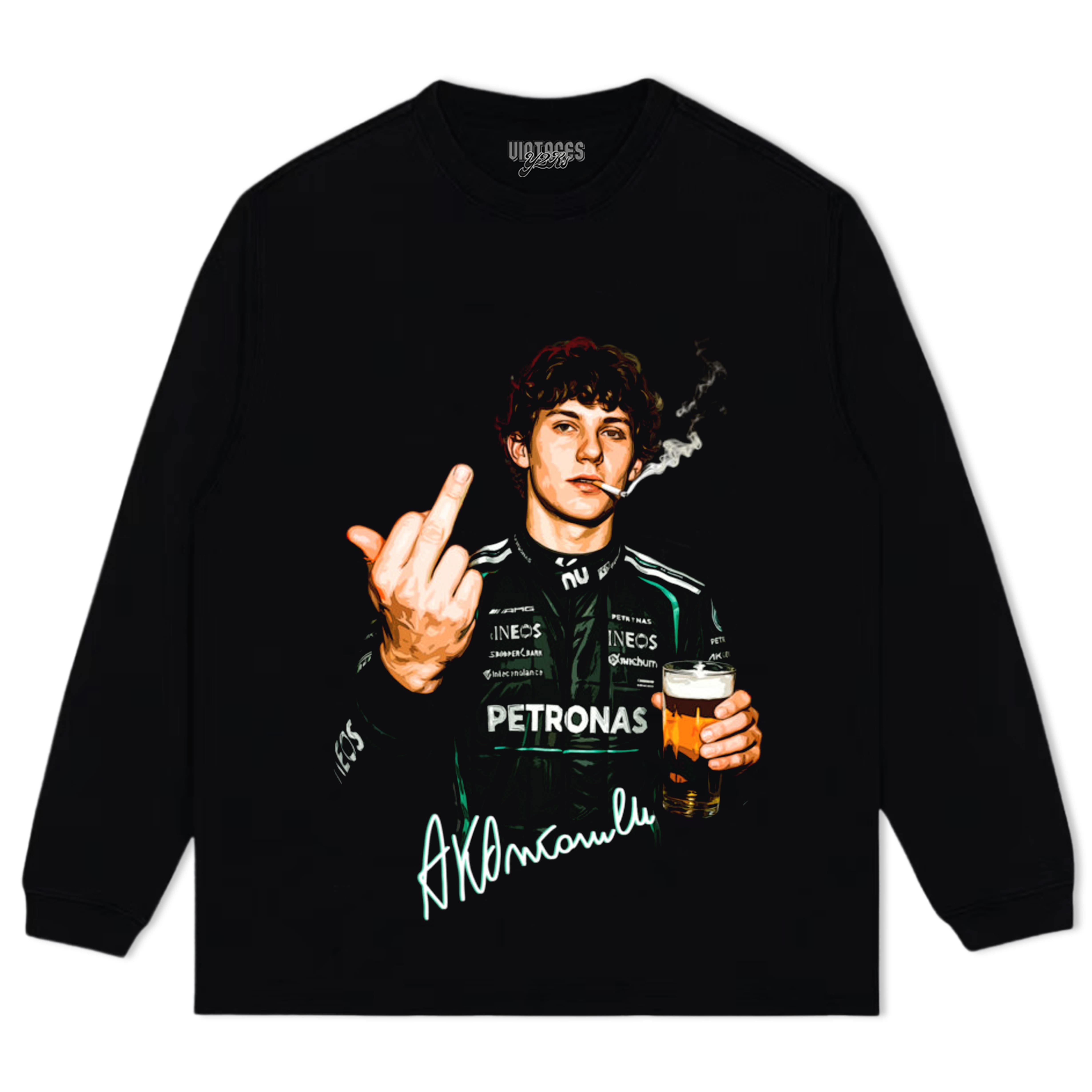 ANDREA KIMI SMOKING AND DRINKING BEER TANK TOP & TEE & LONG SLEEVE & LAYERED LS & HOODIE
