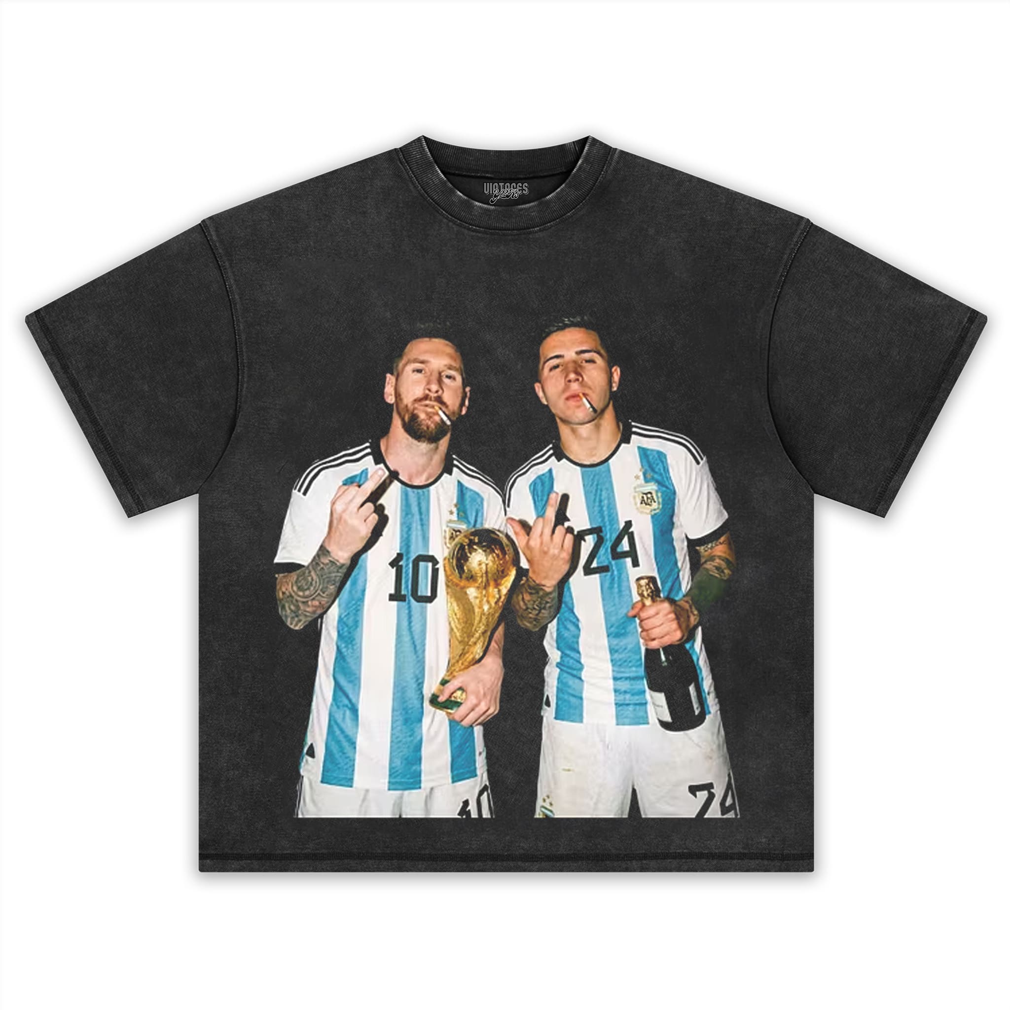 ARGENTINA MESSI ENZO FUNNY VINTAGE V2 TANK TOP & TEE & LONG SLEEVE & LAYERED LS & HOODIE