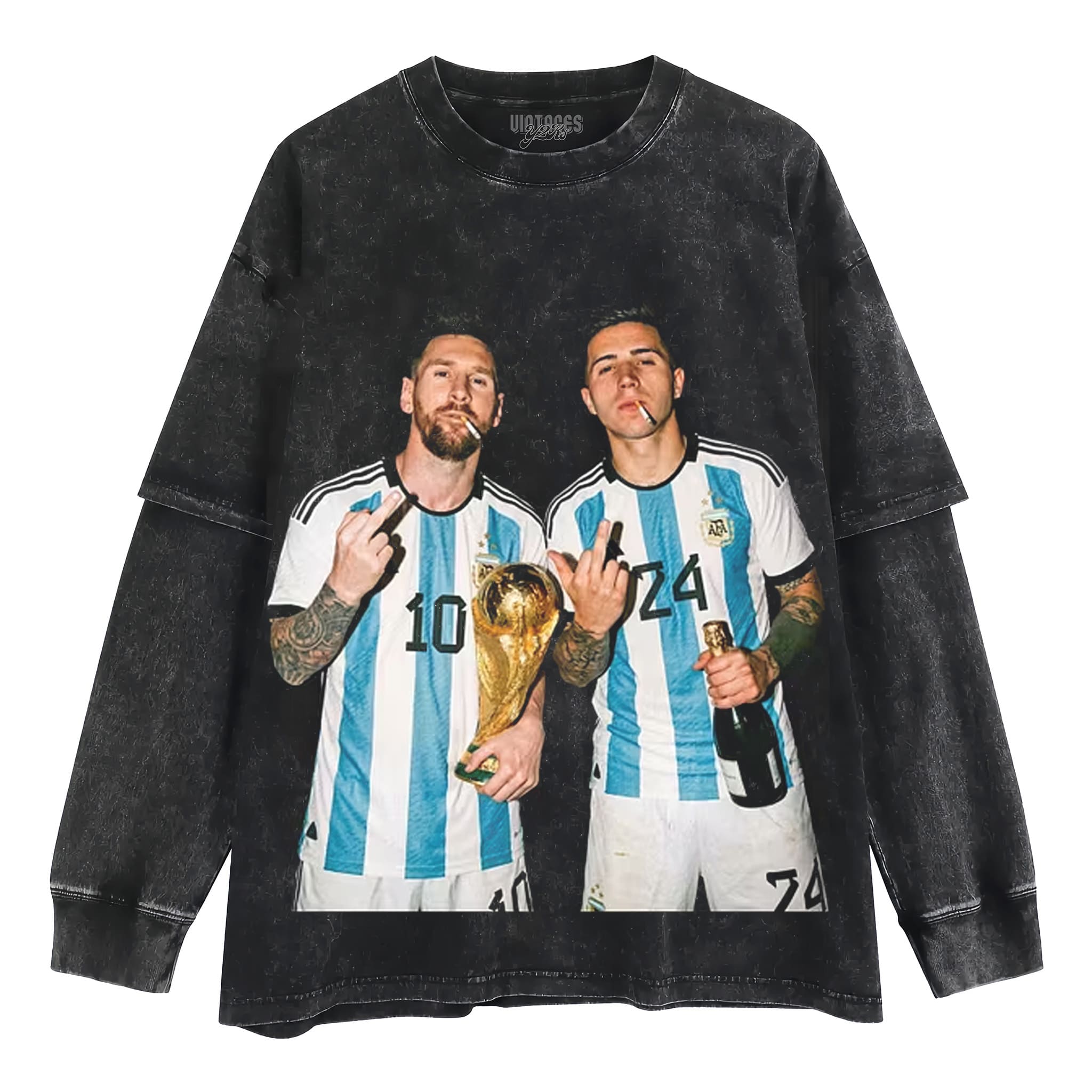 ARGENTINA MESSI ENZO FUNNY VINTAGE V2 TANK TOP & TEE & LONG SLEEVE & LAYERED LS & HOODIE