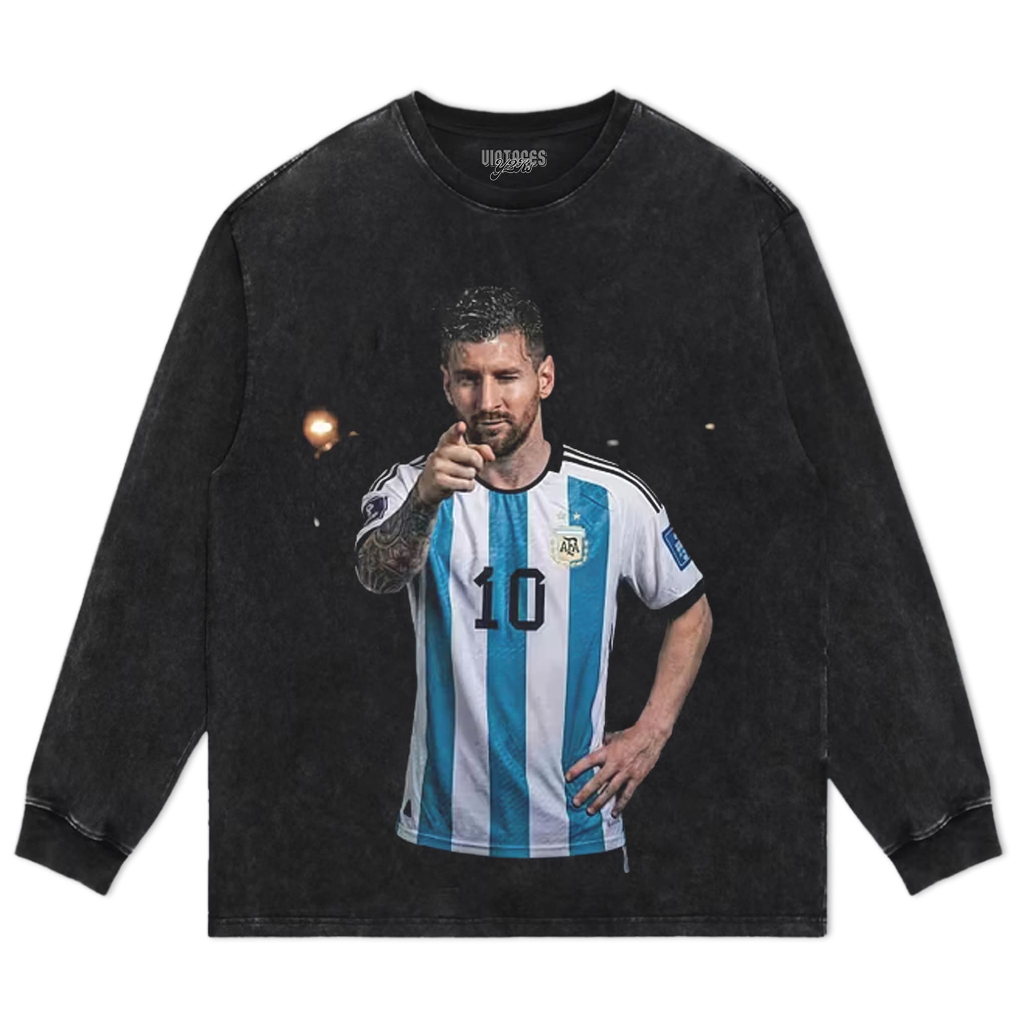 ARGENTINA MESSI FUNNY VINTAGE TANK TOP & TEE & LONG SLEEVE & LAYERED LS & HOODIE