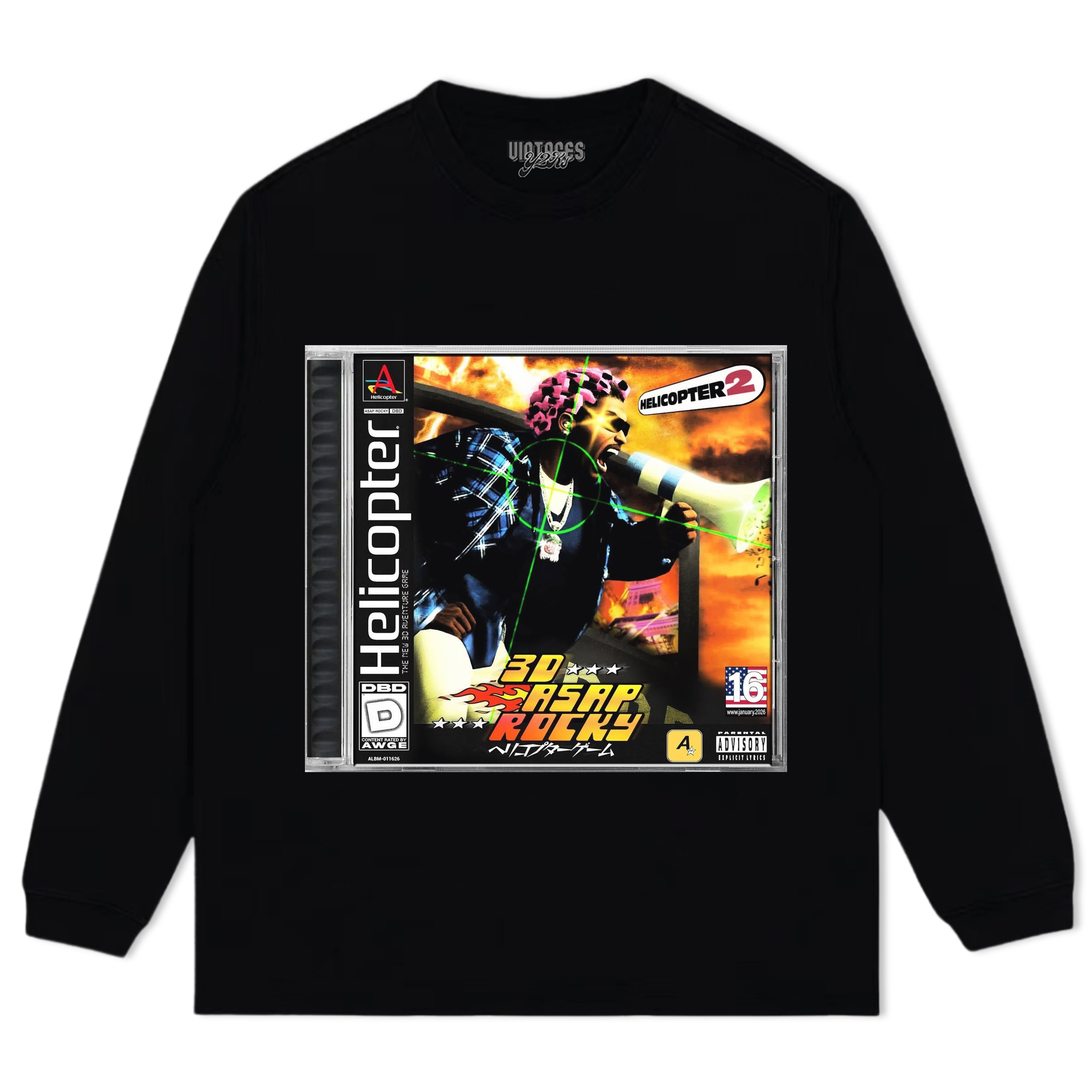 ASAP ROCKY - HELICOPTER TEE & LS & HOODIE