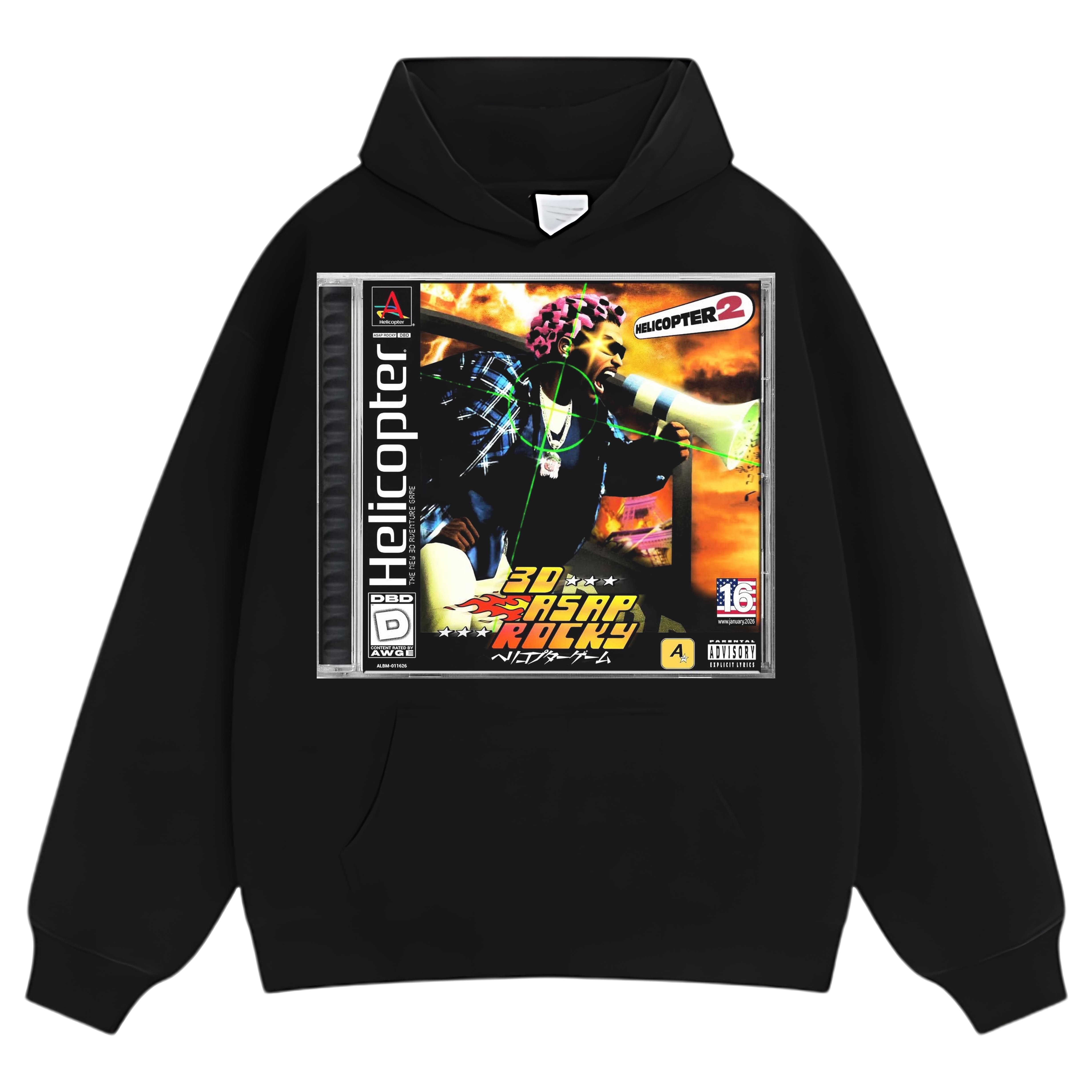 ASAP ROCKY - HELICOPTER TEE & LS & HOODIE