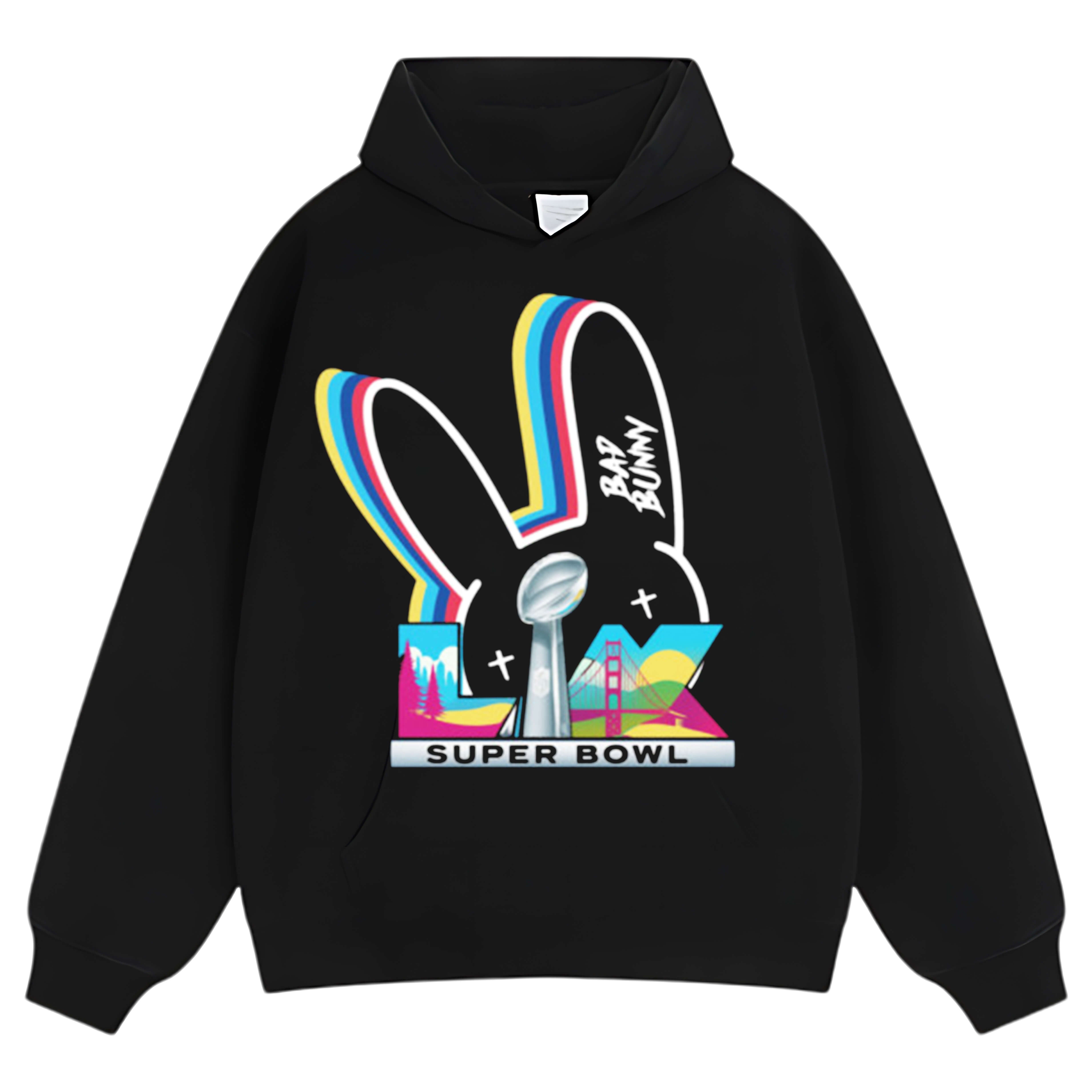 BAD BUNNY SUPER BOWL V2 TEE & LS & HOODIE