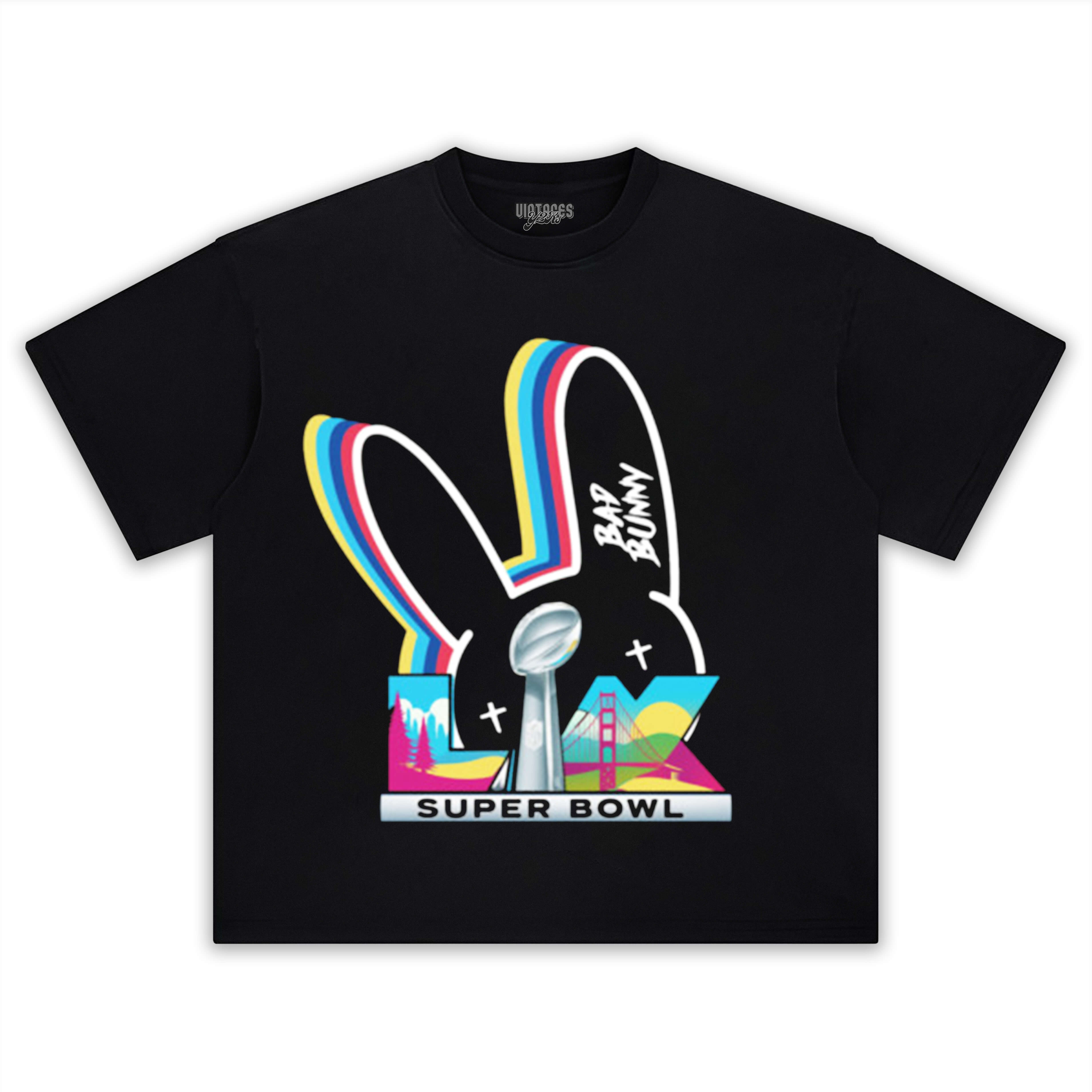 BAD BUNNY SUPER BOWL V2 TEE & LS & HOODIE