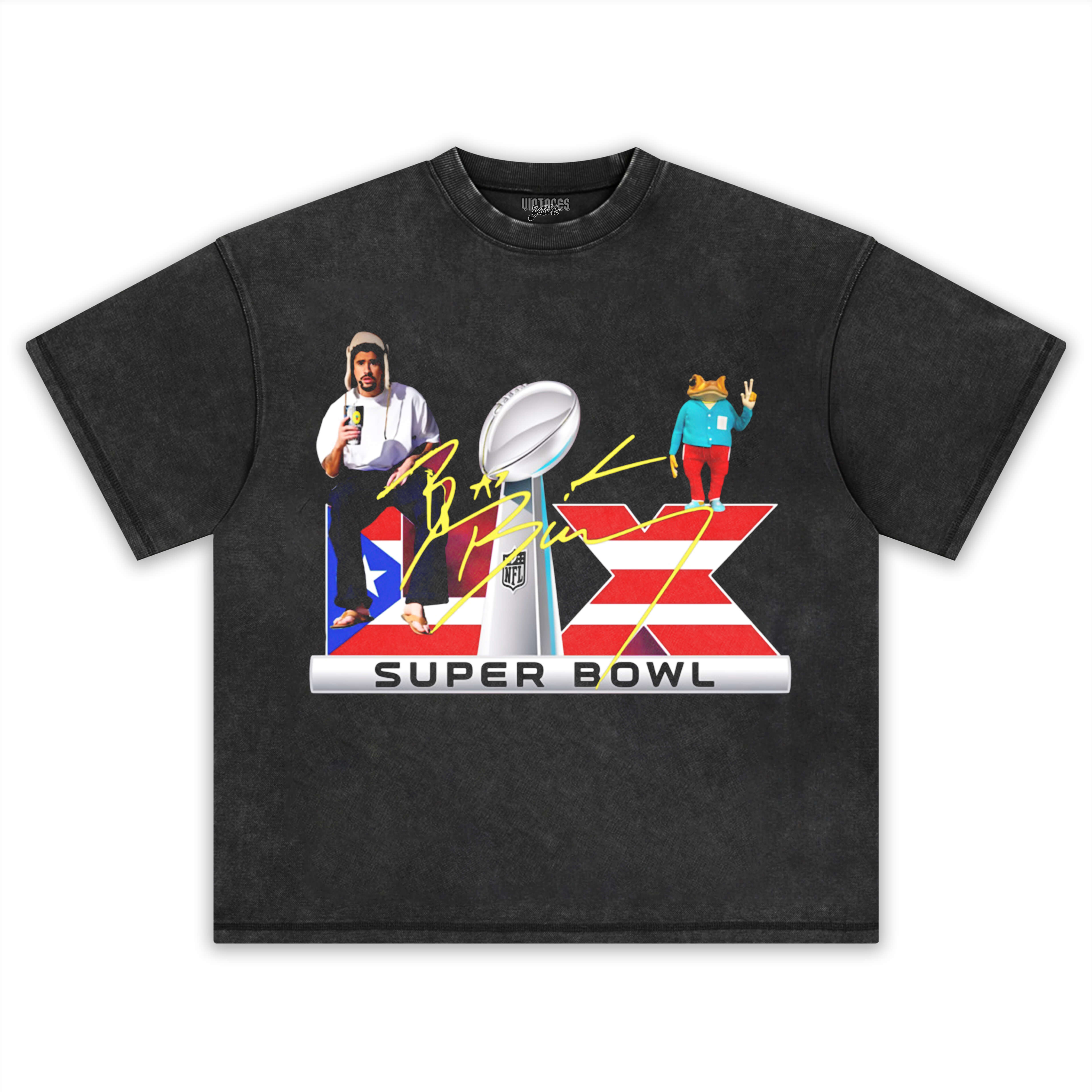BAD BUNNY SUPER BOWL V4 TEE & LS & HOODIE